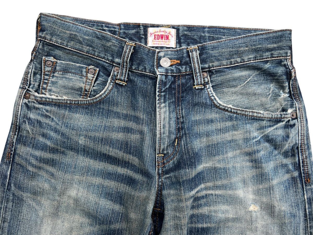 Edwin Vintage Edwin 403XV Distressed Denim Jeans 32x30 Size US 32 / EU 48 - 6 Thumbnail