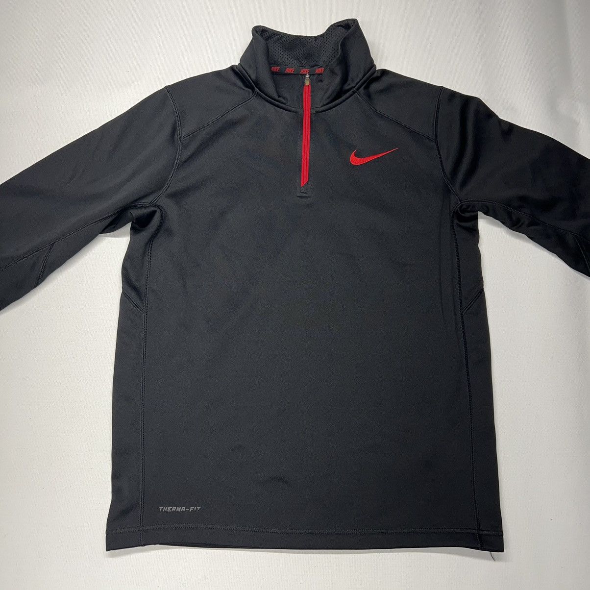 Nike Nike Therma Fit Quarter Zip Black Pullover 1/4 Fleece Red Size US S / EU 44-46 / 1 - 8 Thumbnail