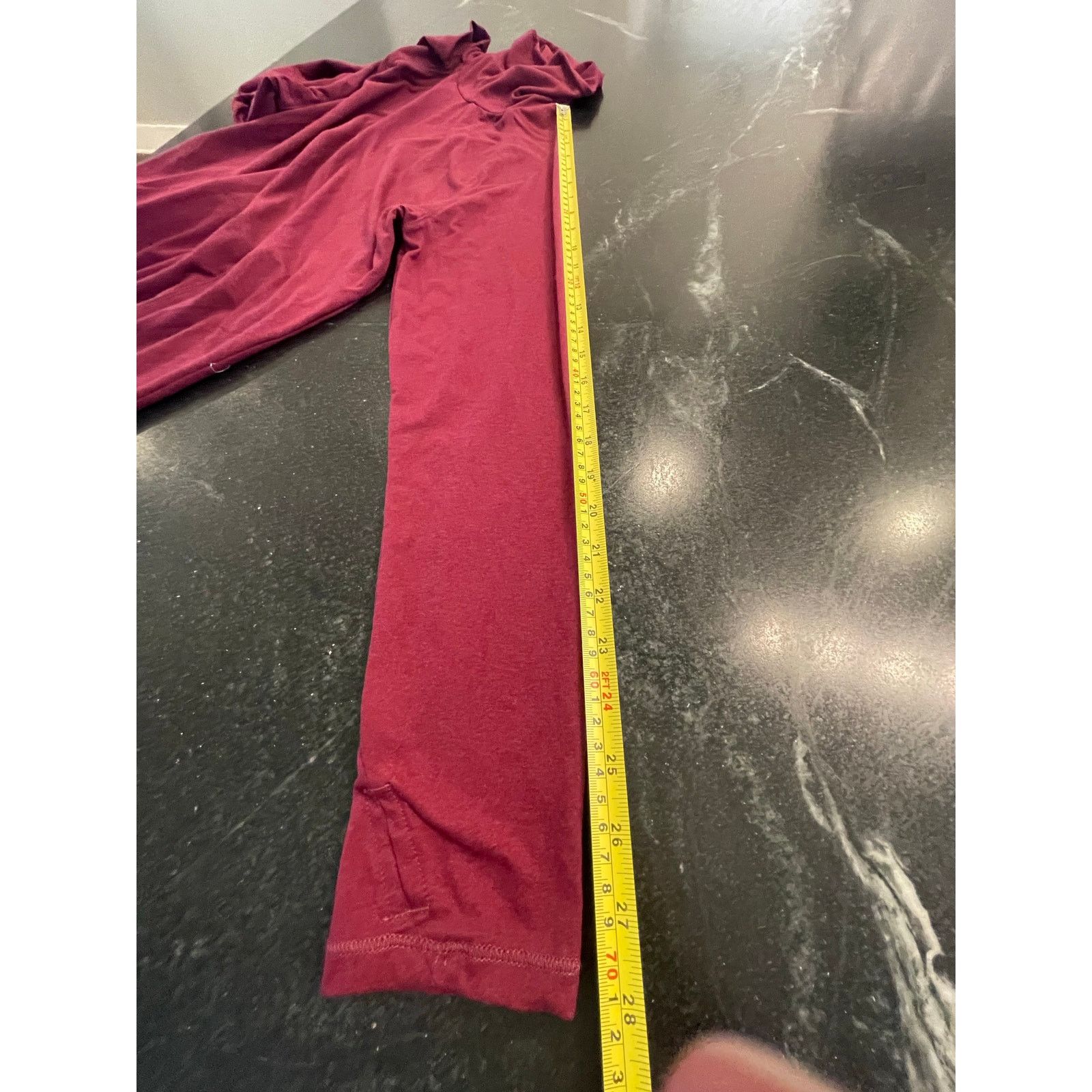 Eddie Bauer Eddie Bauer maroon Active Funnel neck (athleisure) top LG Size L / US 10 / IT 46 - 6 Thumbnail