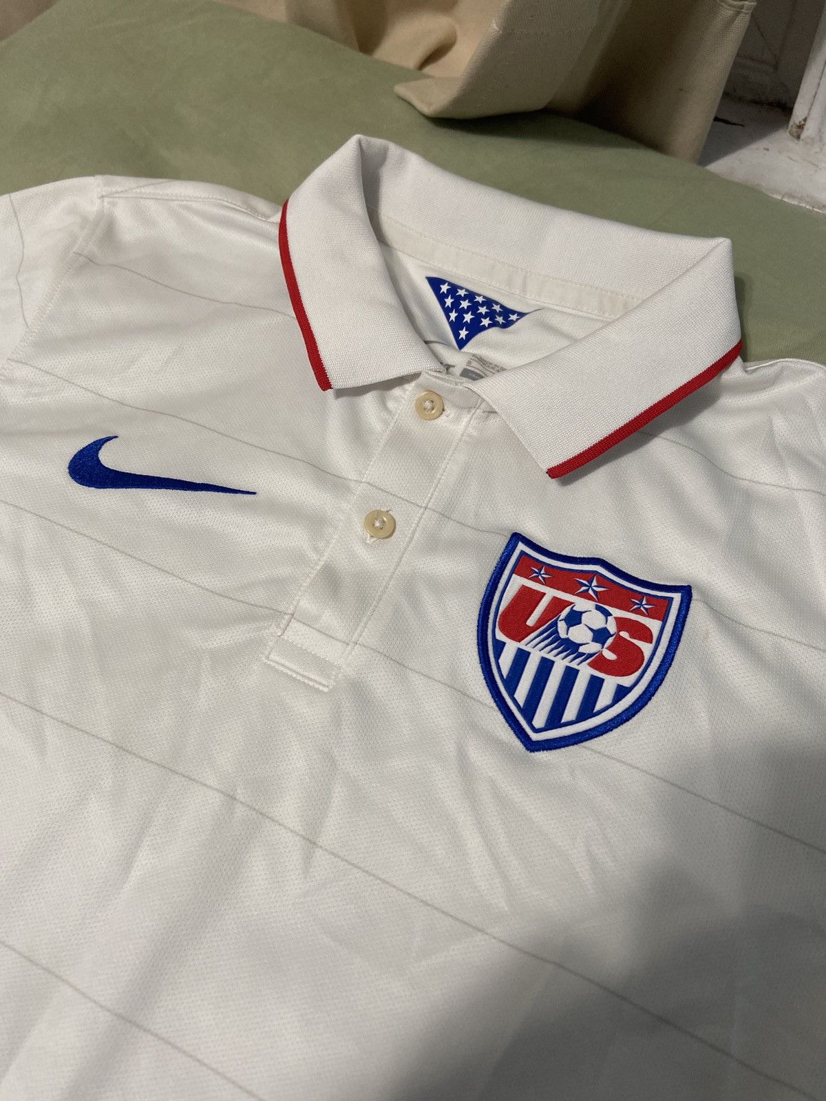Nike Y2K 2014 US National Soccer Team Soccer Jersey Size US S / EU 44-46 / 1 - 2 Thumbnail