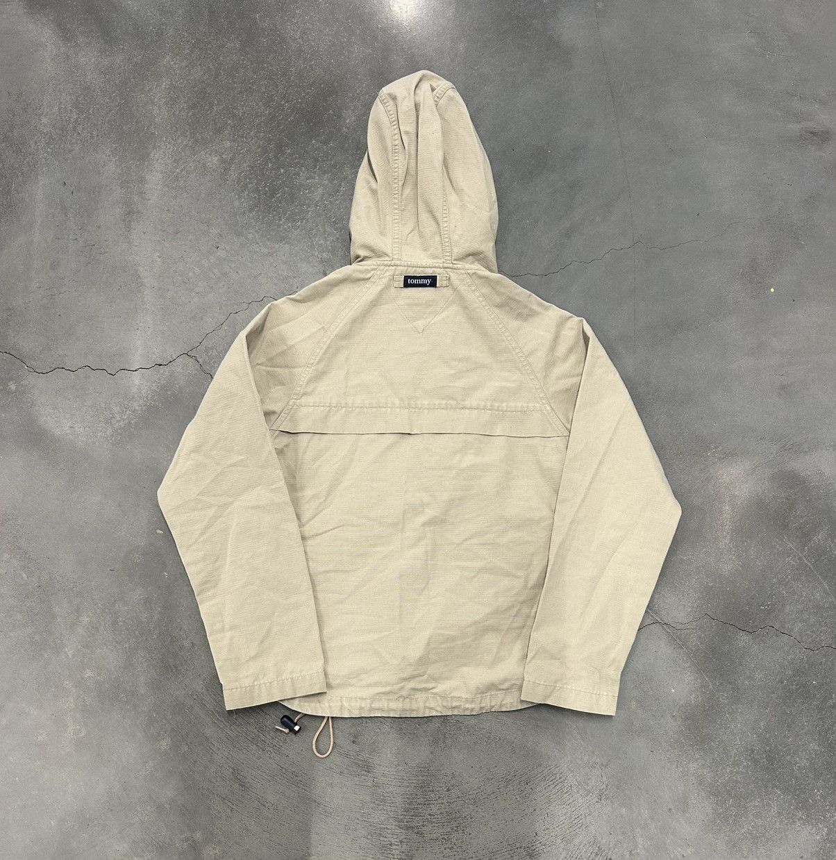 Tommy Hilfiger Tommy Hilfiger Cream lightweight nylon windbreaker jacket Size XS / US 0-2 / IT 36-38 - 3 Thumbnail