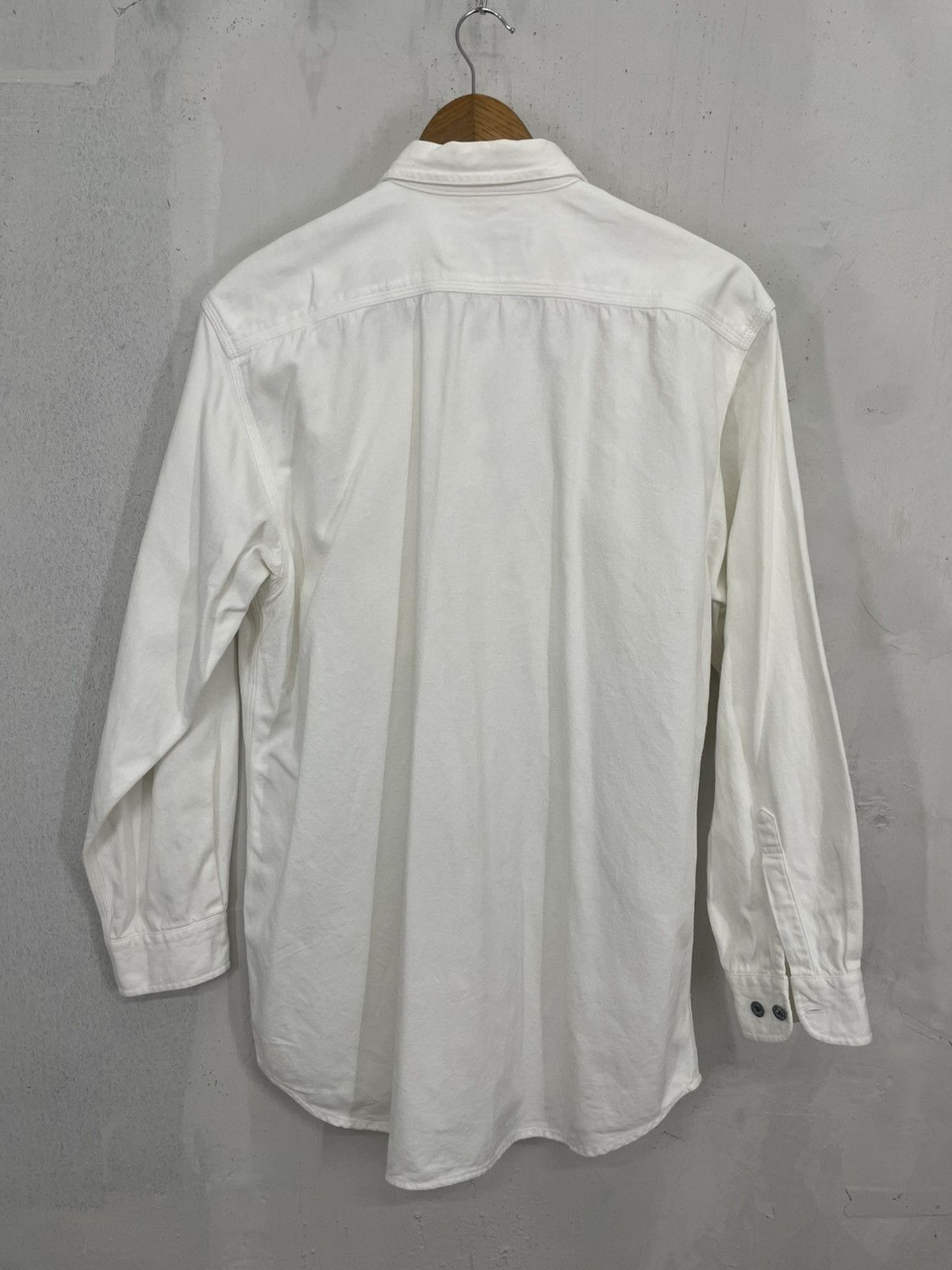Lucky Brand × Vintage Vintage Rare Denim Lucky Strike Oversize Button Up Size US L / EU 52-54 / 3 - 2 Thumbnail