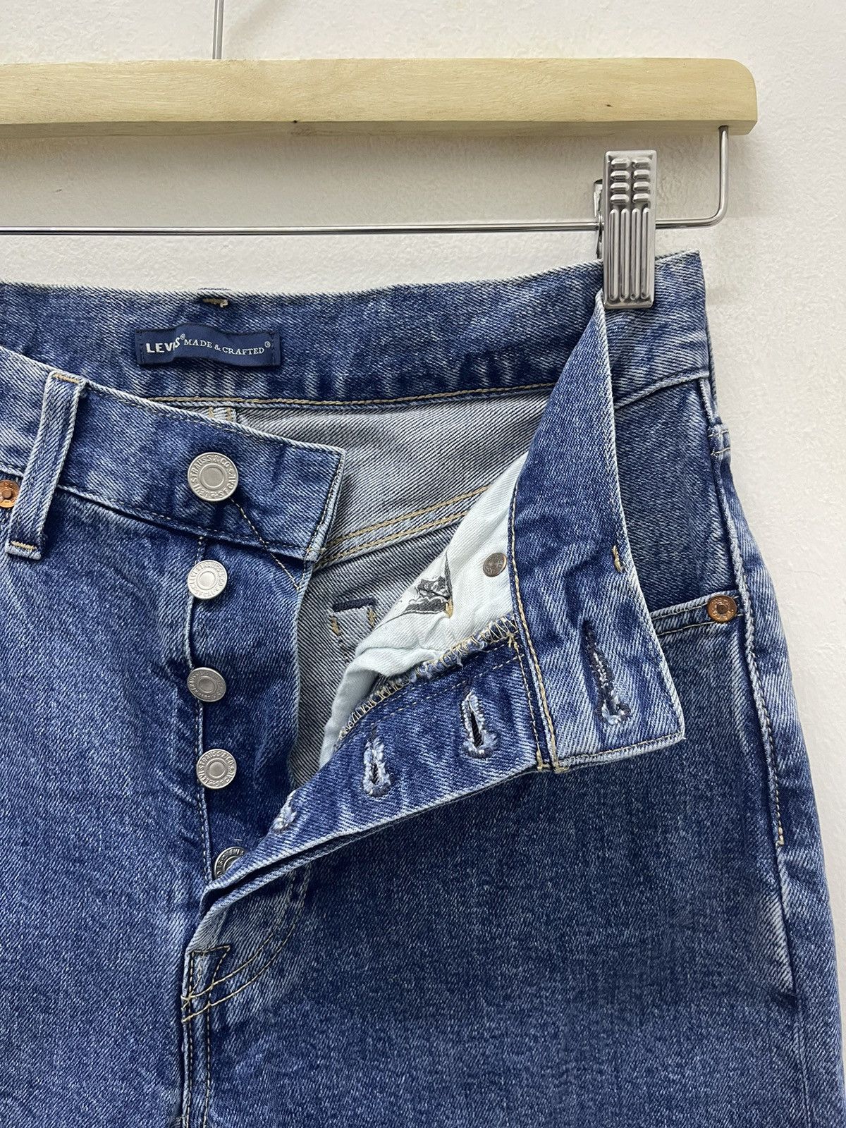 Levi's Made & Crafted Rare LEVIS MADE & CRAFTED 501 Crop Big E Selvedge Size US 26 / EU 42 - 12 Thumbnail