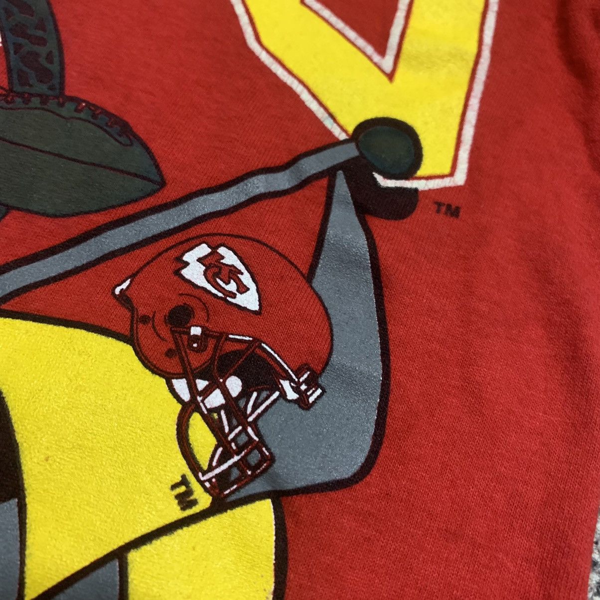 NFL × Vintage 90s Vintage Kansas City Chiefs NFL T-shirt Size US M / EU 48-50 / 2 - 4 Thumbnail