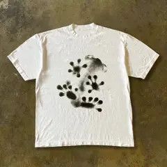 VIBE White street retro alien print loose t-shirt Size US M / EU 48-50 / 2 - 6 Thumbnail