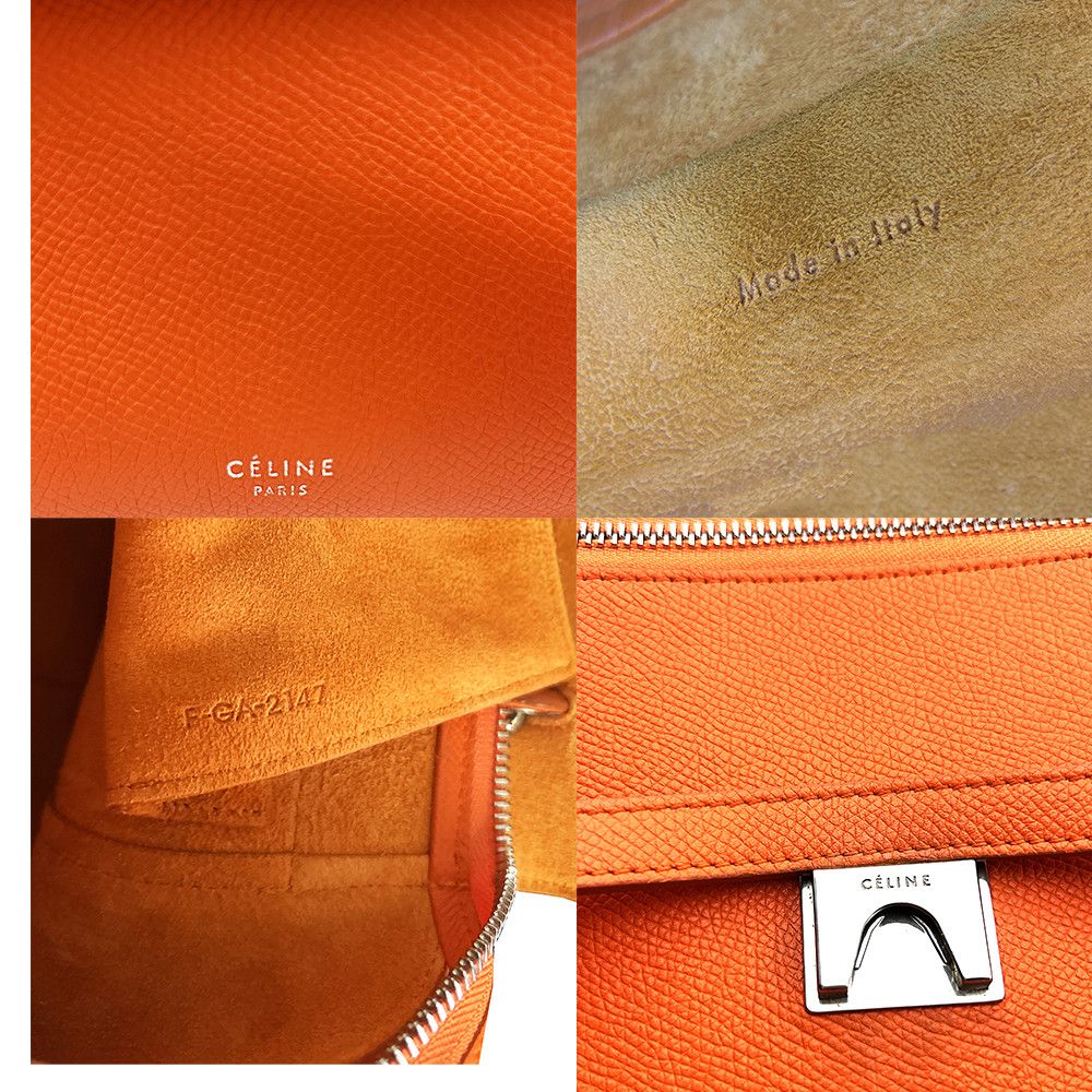 Celine Celine Leather Crossbody Bag Orange Size ONE SIZE - 14 Thumbnail