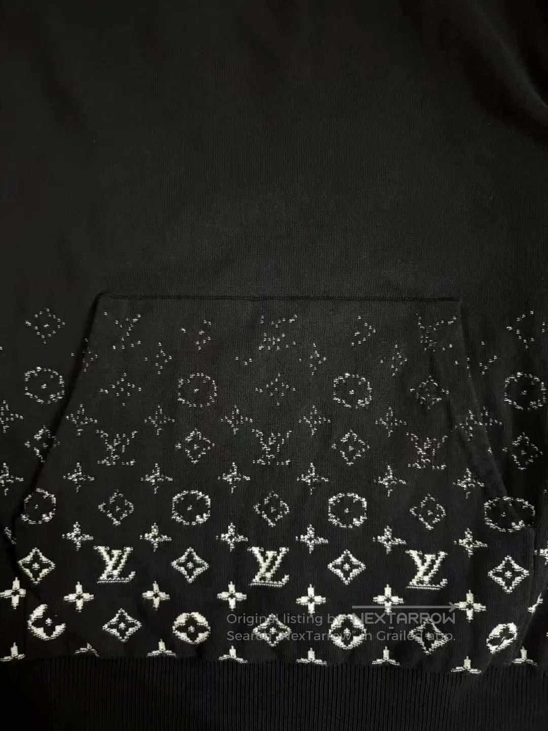 Louis Vuitton LV New Black White Gradient Monogram Sweater Hoodie. Size US L / EU 52-54 / 3 - 5 Thumbnail