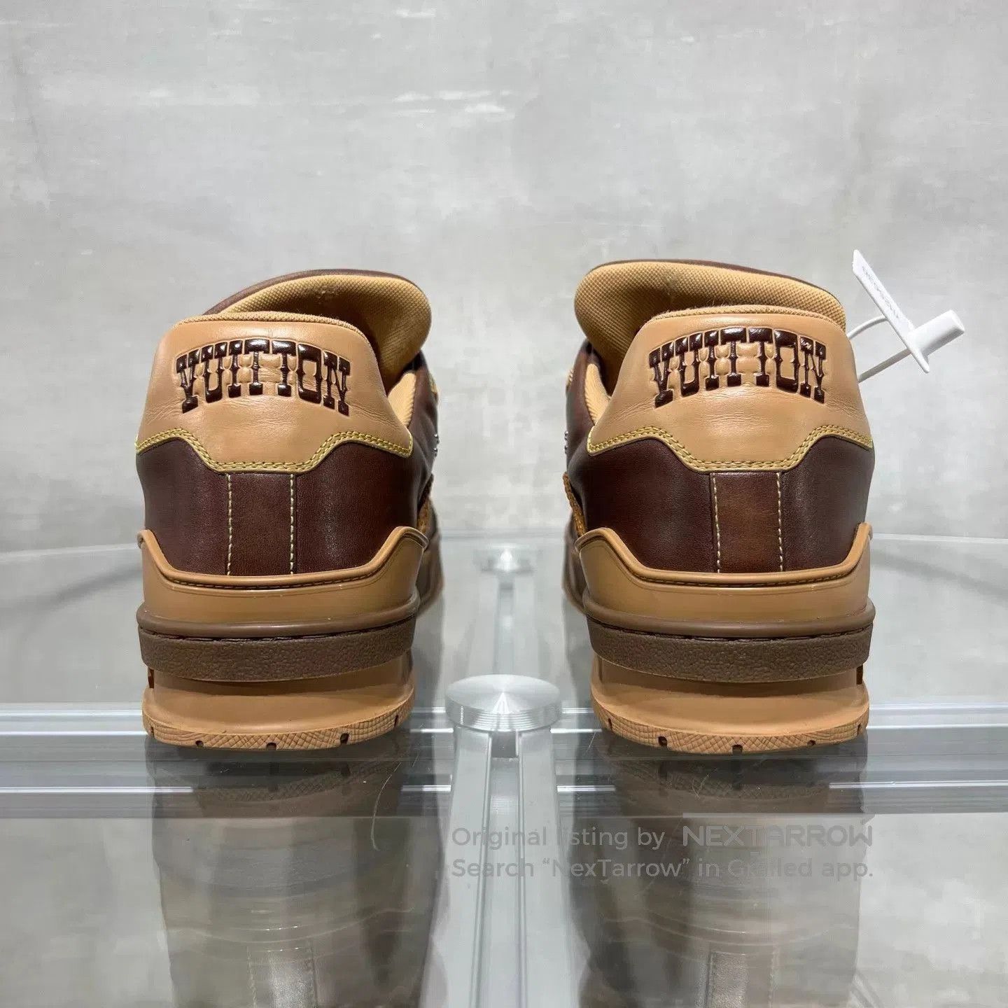 Louis Vuitton Brown High-Top Leather Sneakers Size 8.5. Size US 8.5 / EU 41-42 - 6 Thumbnail
