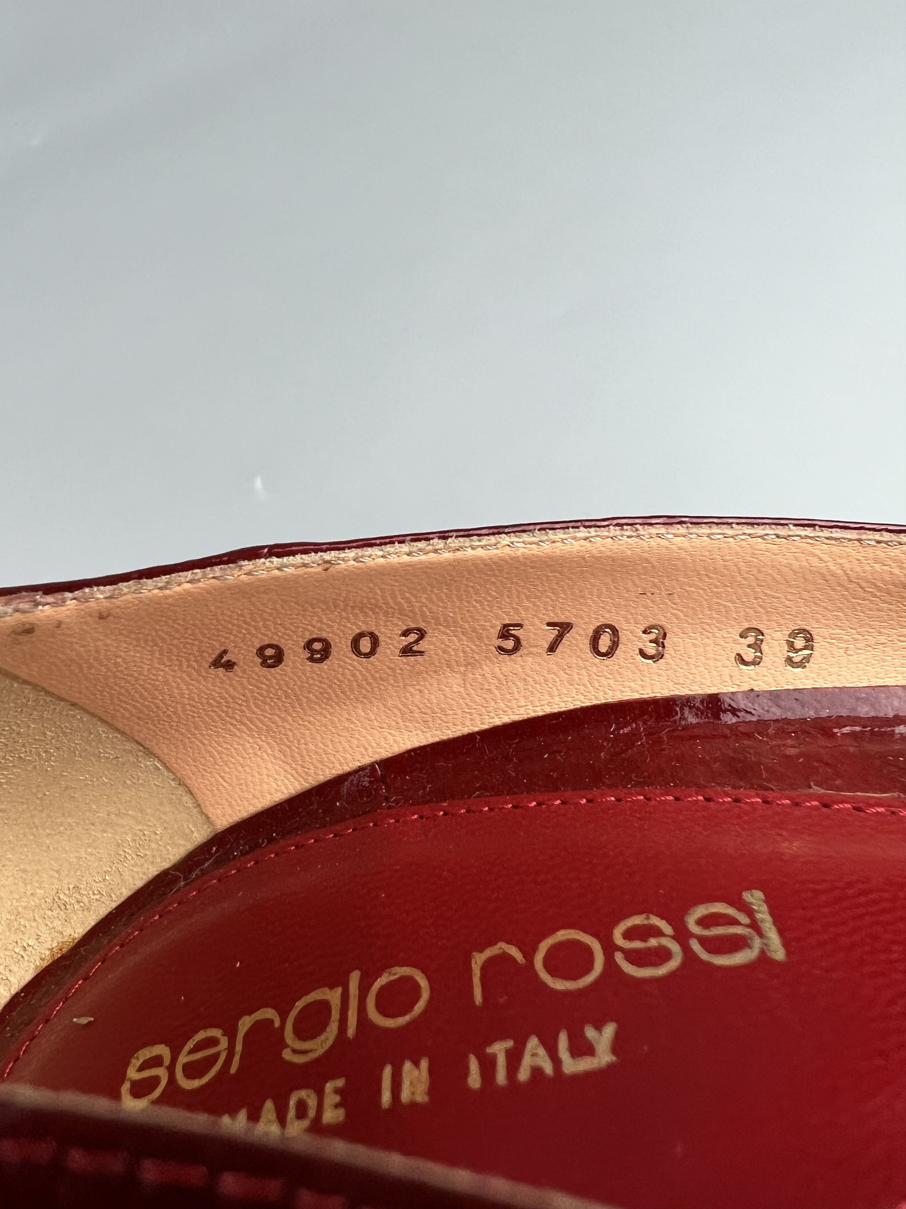 Sergio Rossi Sergio Rossi Red Leather Heels Size 39 Made in Italy Size US 9 / IT 39 - 9 Thumbnail
