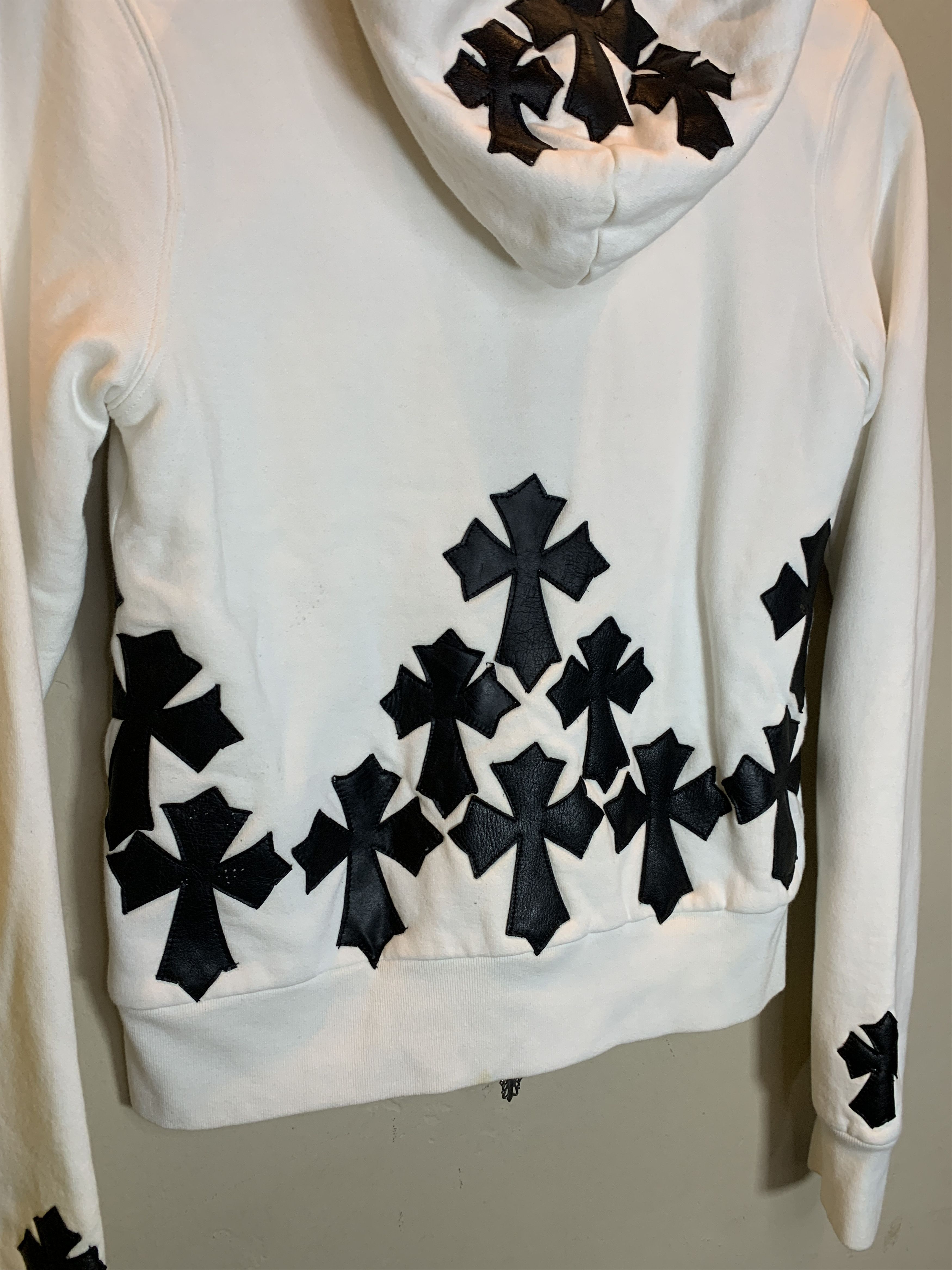 A&G Rock *RARE* Vintage A&G Rock Amal Guessous Crosses Thermal Hoodie Size M / US 6-8 / IT 42-44 - 4 Thumbnail