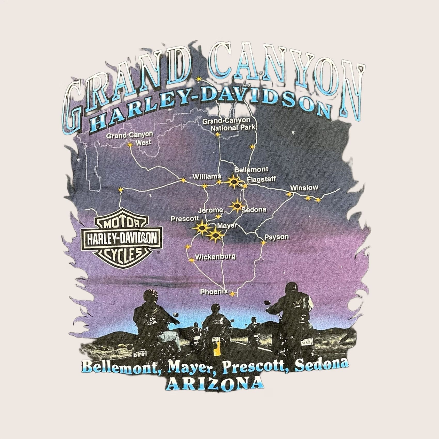 Harley Davidson VINTAGE Harley-Davidson Shirt Mens L Black Graphic Print Crew Neck Short Sleeve USA Biker Flag Motorcycle Patriotic Grand Canyon Size US L / EU 52-54 / 3 - 1 Thumbnail