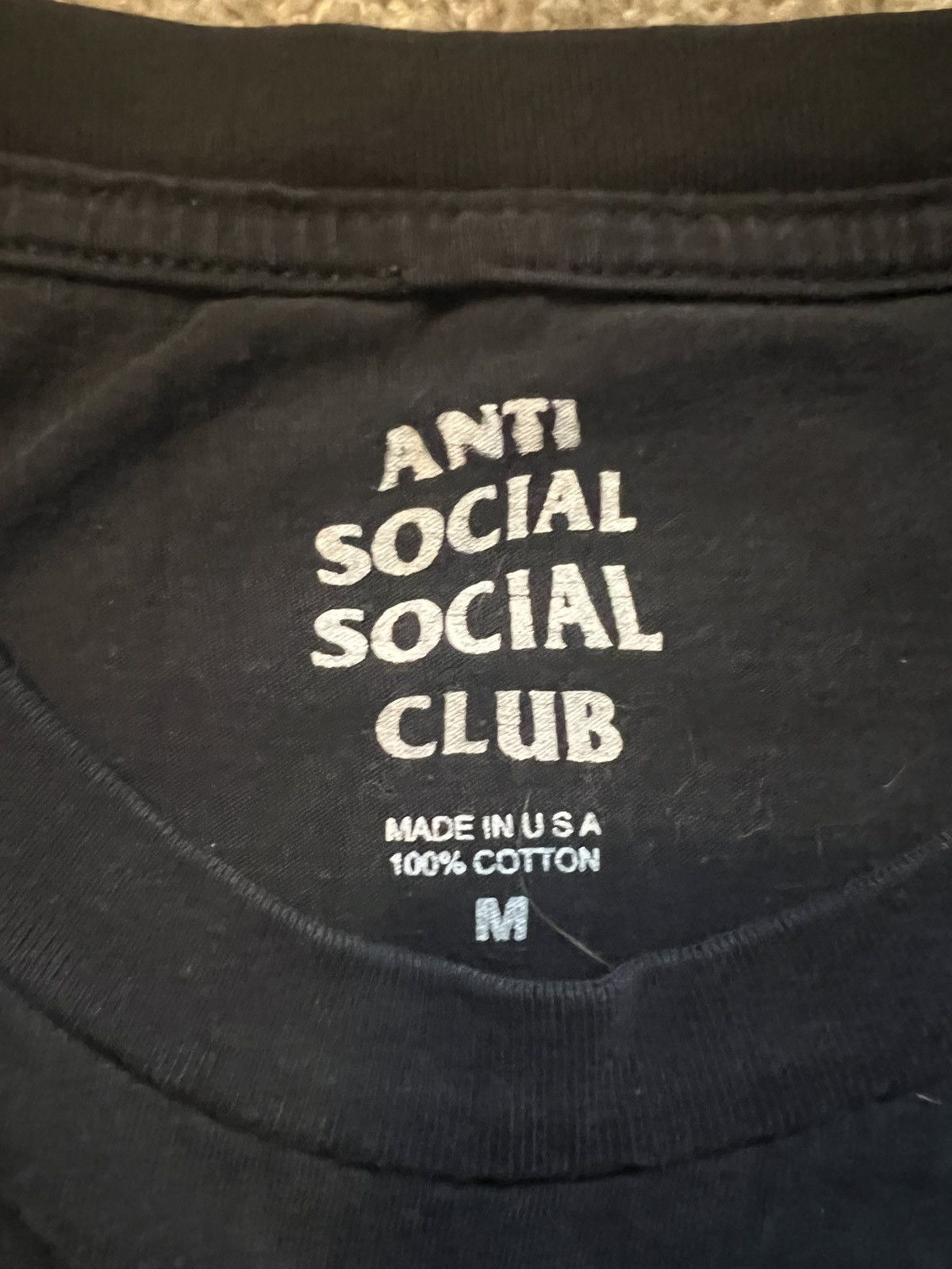 Anti Social Social Club Anti Social Social Club Original Black Tee (M) Size US M / EU 48-50 / 2 - 3 Thumbnail