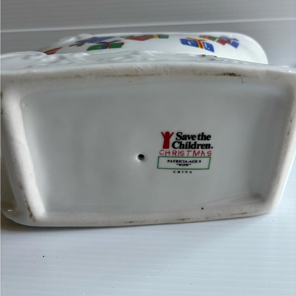 Designer Tienshan Save The Children Christmas Gravy Boat Sleigh Size ONE SIZE - 5 Thumbnail