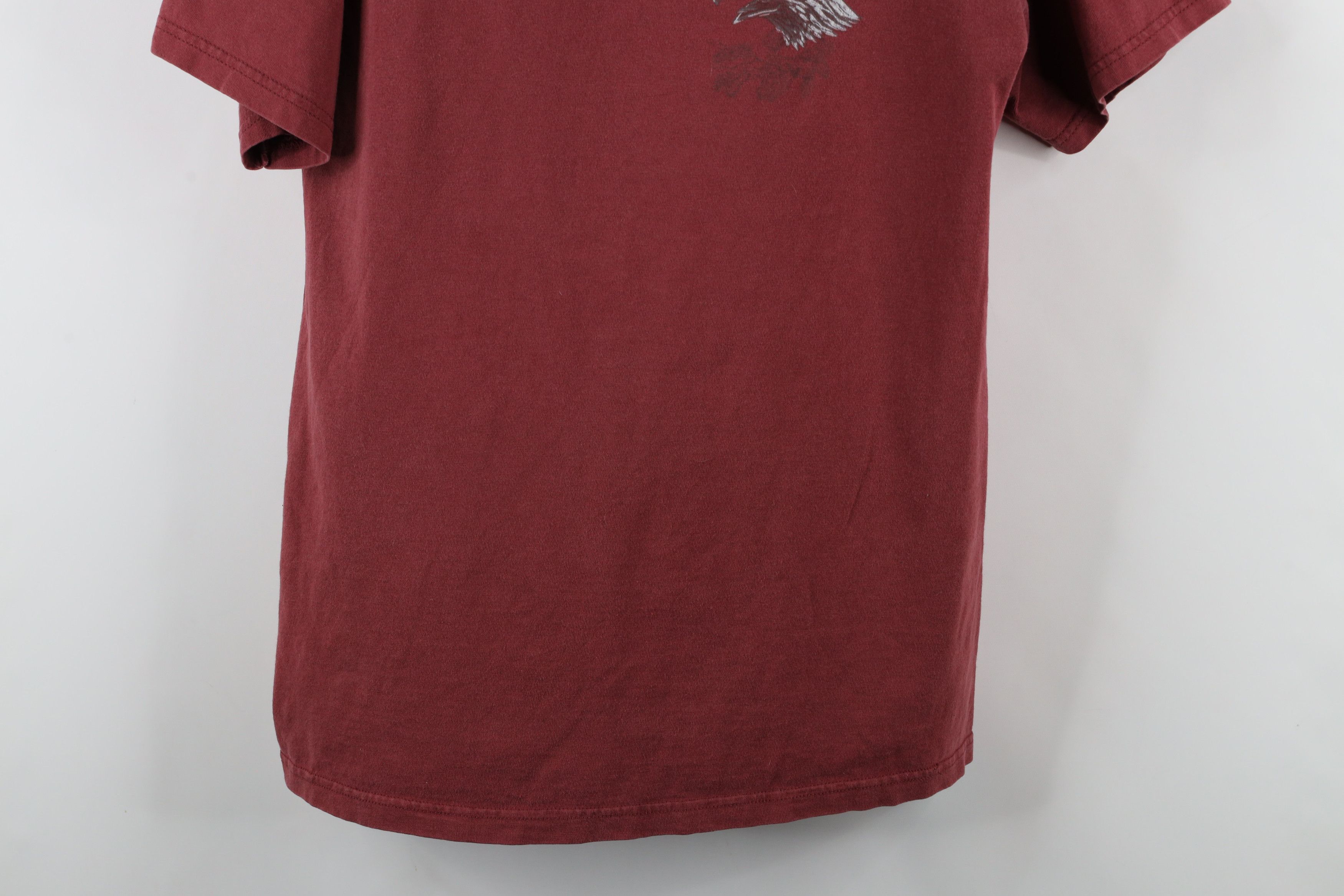 Vintage Vintage 90s Streetwear Nature Eagle Short Sleeve T-Shirt Red Size US L / EU 52-54 / 3 - 3 Thumbnail