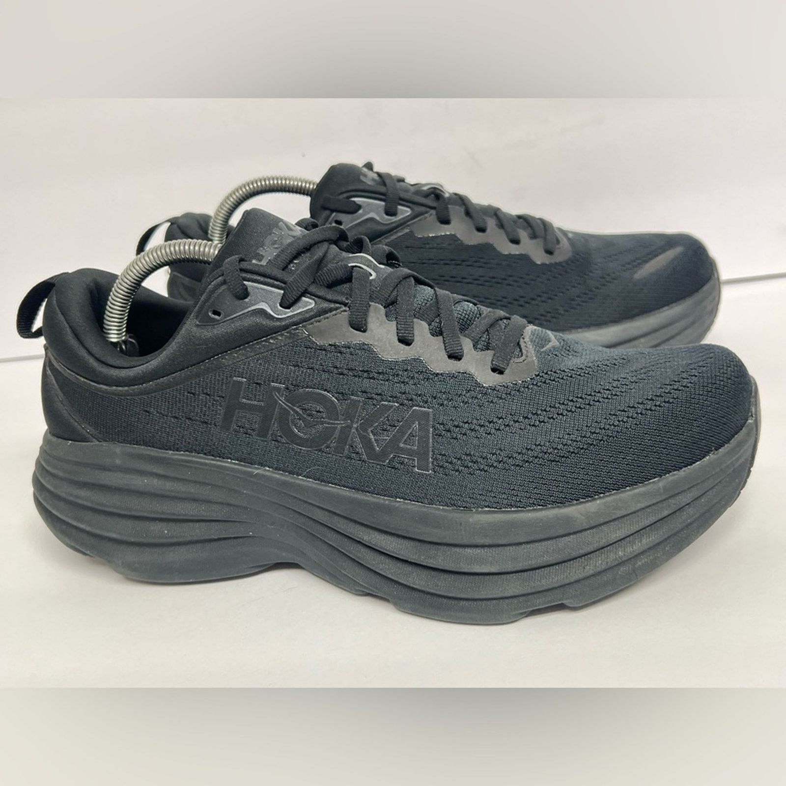 Hoka Hoka Men's Bondi 8 Lace Up Athletic Running Shoes WORN ONCE Size US 10 / EU 43 - 4 Thumbnail