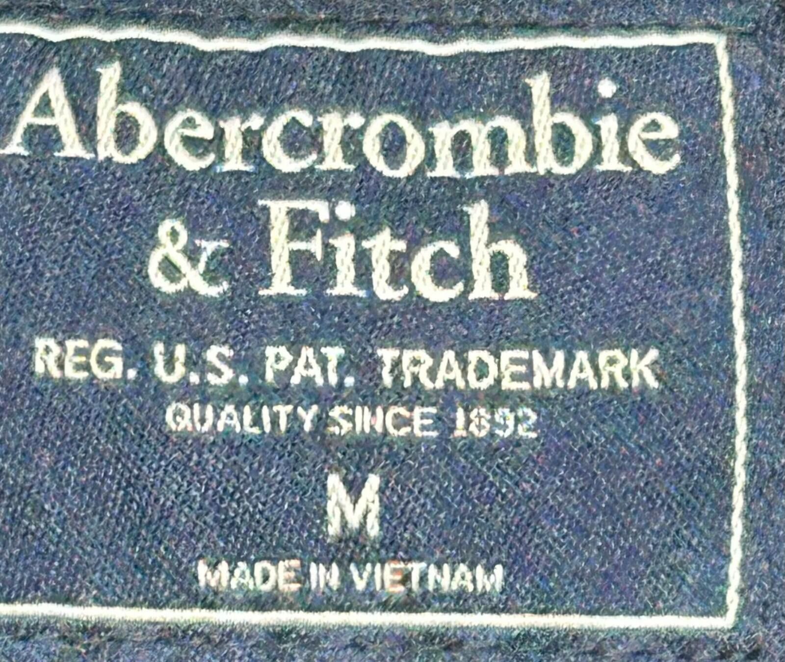 Abercrombie & Fitch Abercrombie Fitch 1/4 Button S/S Polo Shirt Black Mens M Size US M / EU 48-50 / 2 - 6 Thumbnail