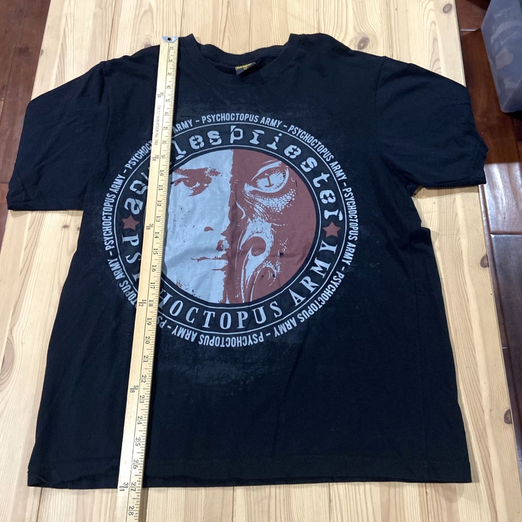 Vintage VINTAGE? No — Original title says Not Vintage. Best: Aquiles Priester/Psychoctopus Army/Hangar T-Shirt Black Medium Size US M / EU 48-50 / 2 - 5 Thumbnail