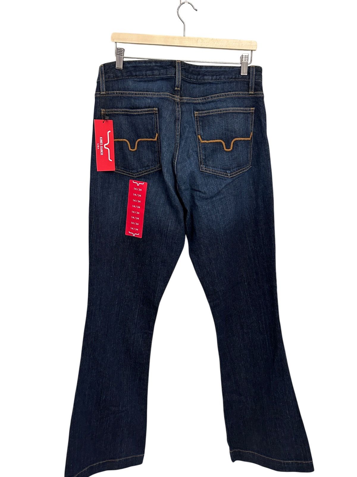 Other New Kim’s Ranch Jennifer dark wash super flare jeans 14/34 Size 36" / US 14 / IT 50 - 3 Thumbnail