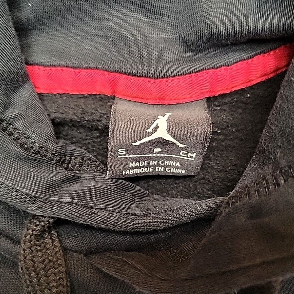 Nike VINTAGE Nike Pullover Mens S Black Air Jordan Hodie Red Fleece Y2K Jumpman Retro Size US S / EU 44-46 / 1 - 4 Thumbnail