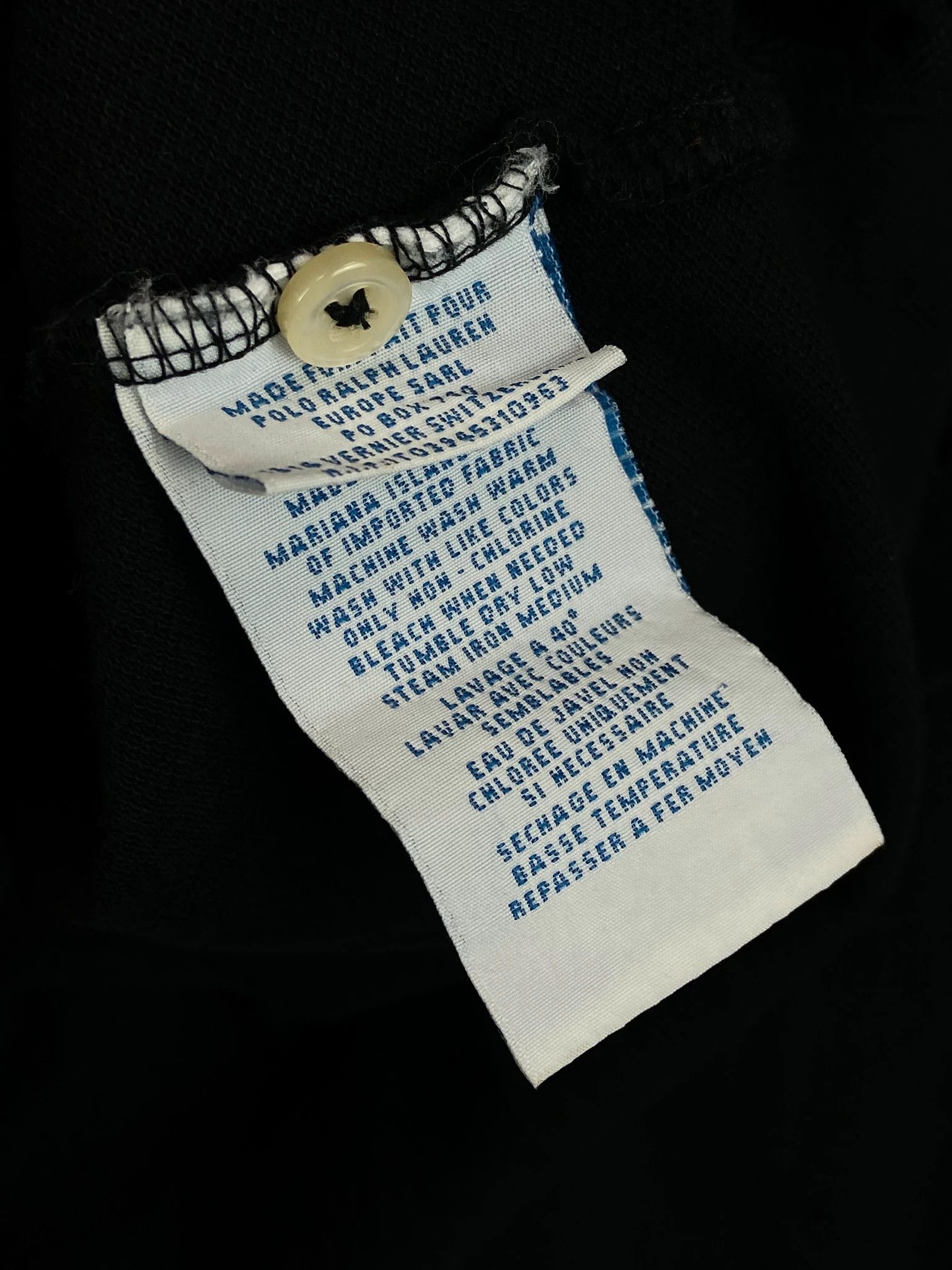 Polo Ralph Lauren Ralph Lauren Black Longsleeve Polo / Quiet Luxury (L) Size US L / EU 52-54 / 3 - 4 Thumbnail