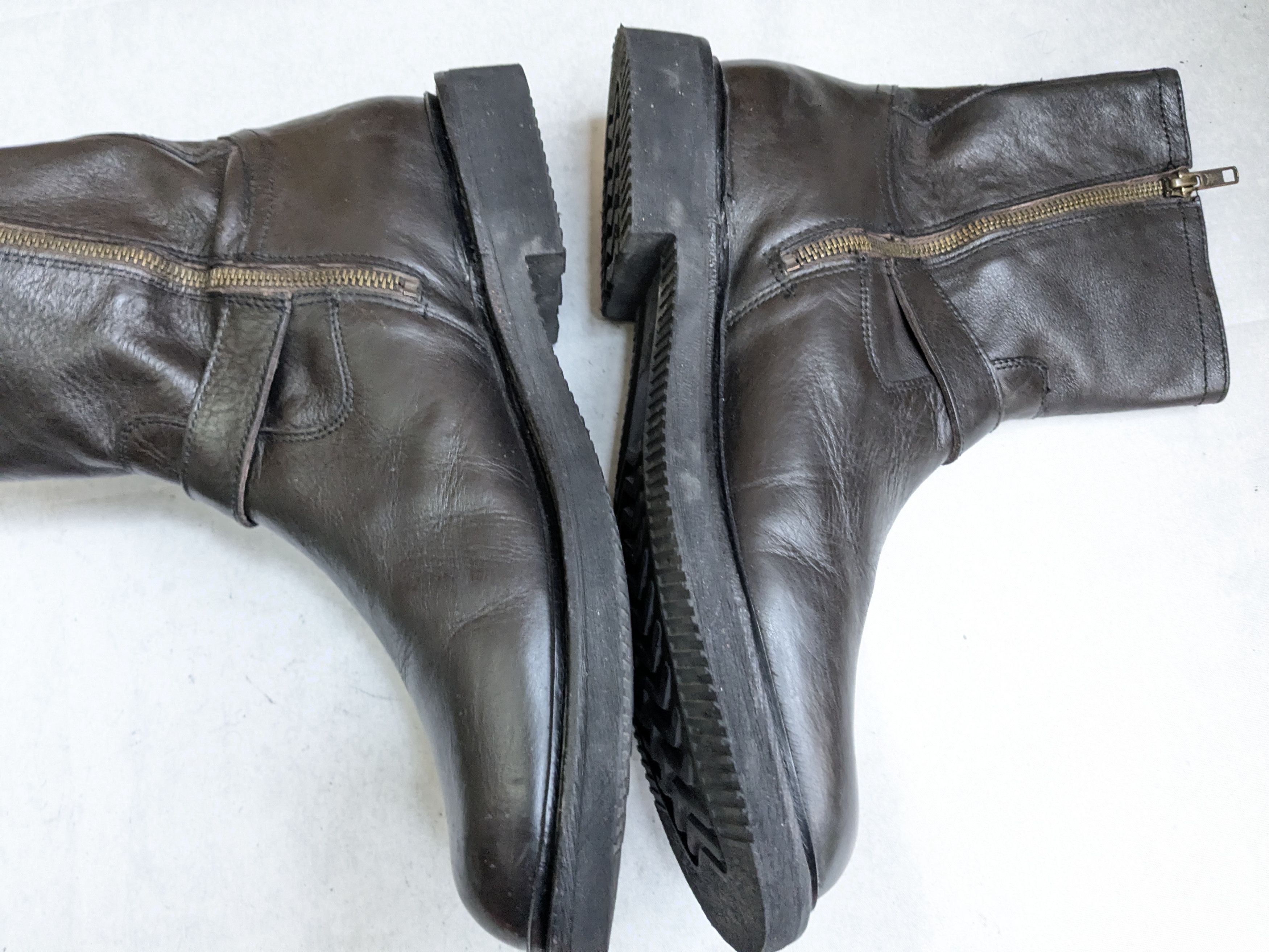 Frye Frye Engineer Boots Brown Leather 11.5 Motorcycle Biker Size US 11.5 / EU 44-45 - 10 Thumbnail
