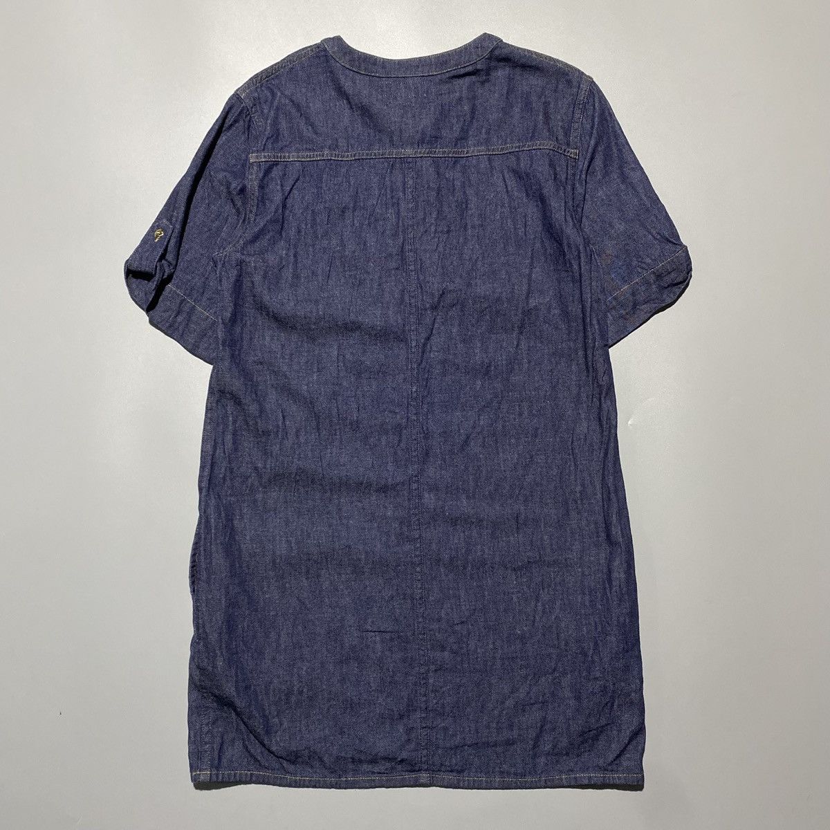 Celine Celine - Denim Lace-Up Dress Size M / US 6-8 / IT 42-44 - 8 Thumbnail