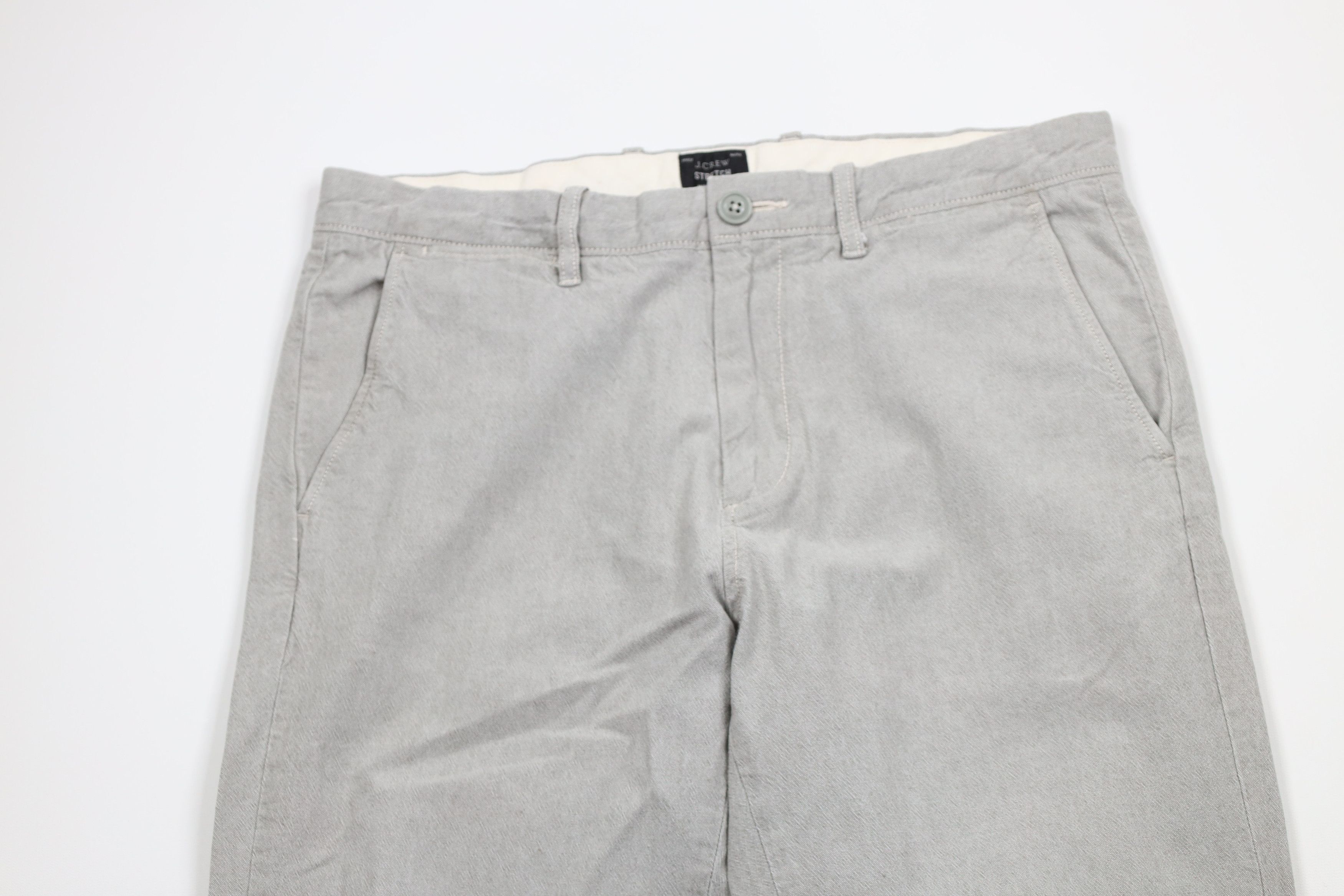 J.Crew × Vintage J Crew Stretch 770 Straight Leg Chino Pants Trousers Gray Size US 31 - 2 Thumbnail