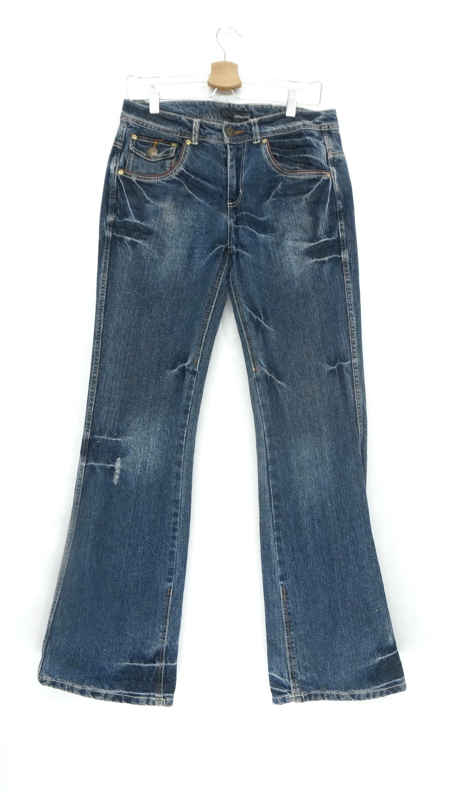 Japanese Brand Vintage INDECENT Japan Flared Jeans Size US 30 / EU 46 - 2 Thumbnail