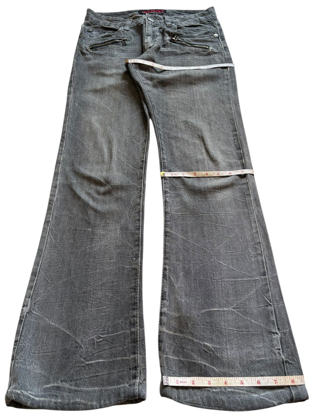 Japanese Brand Vintage Jack Serika Tactical Distressed Bootcut Flare Jeans Size US 31 - 15 Thumbnail