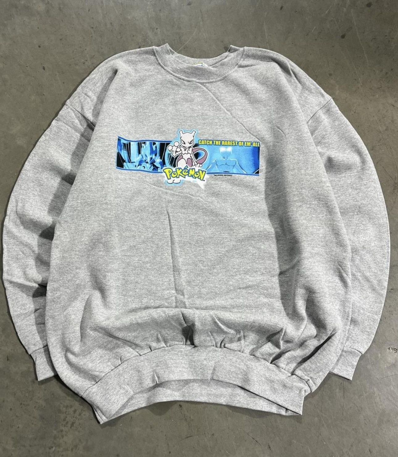 Vintage Pokémon Licensed 2000 Mewtwo “Catch the rarest of em’ all” Size US XL / EU 56 / 4 - 2 Thumbnail
