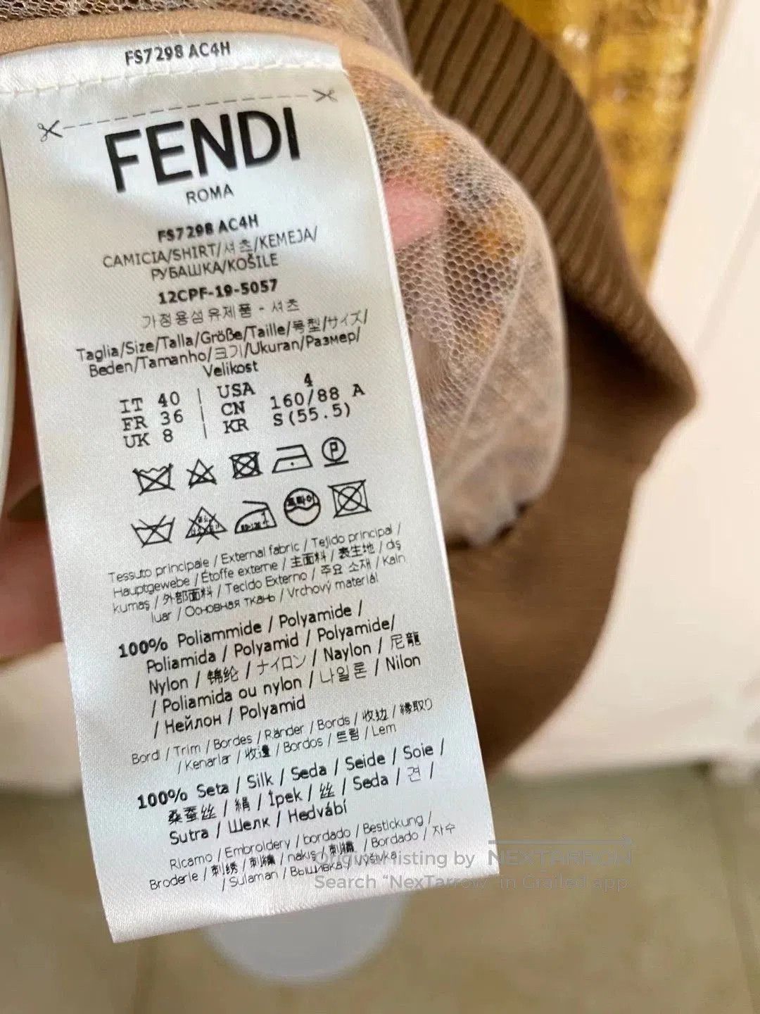 Fendi Fendi Sequin Embellished Sweatshirt. Size US L / EU 52-54 / 3 - 6 Thumbnail