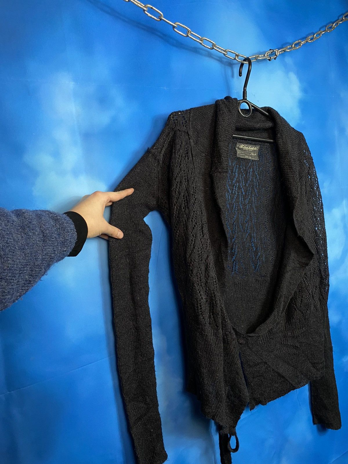 Allsaints × Vintage 💥 ALLSAINTS ASYMMETRICAL KNIT SWEATER Size XL / US 12-14 / IT 48-50 - 2 Thumbnail