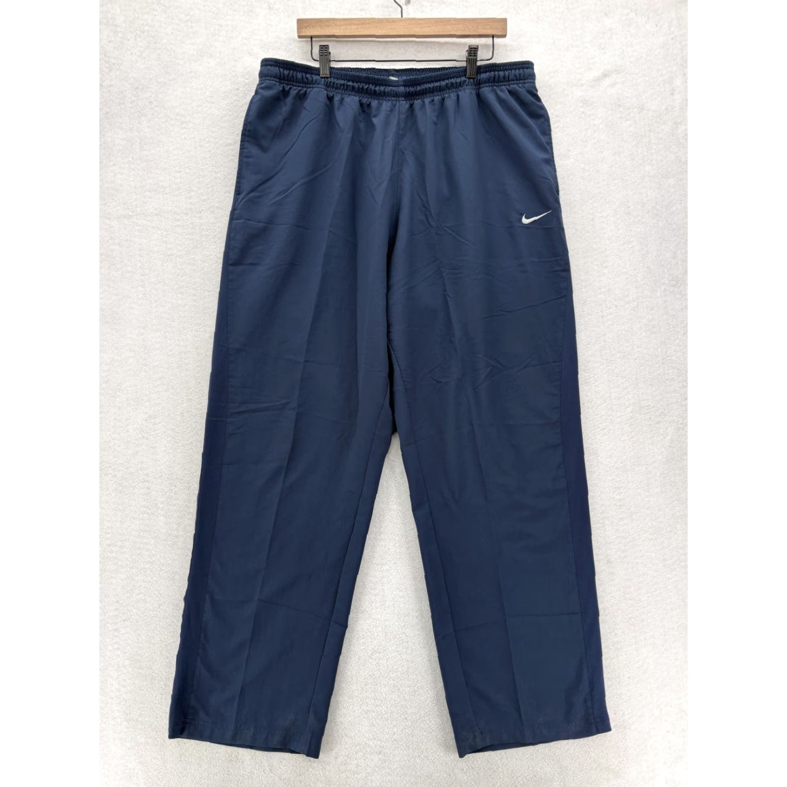 Nike VINTAGE Nike Woven Track Pants Mens 2XL Blue NikeFIT Relaxed Athletic Training Pants Size US 39 - 2 Thumbnail