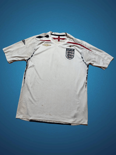 Umbro Umbro England 2007-2009 Home Football Shirt Soccer Jersey Size US M / EU 48-50 / 2 - 1 Thumbnail