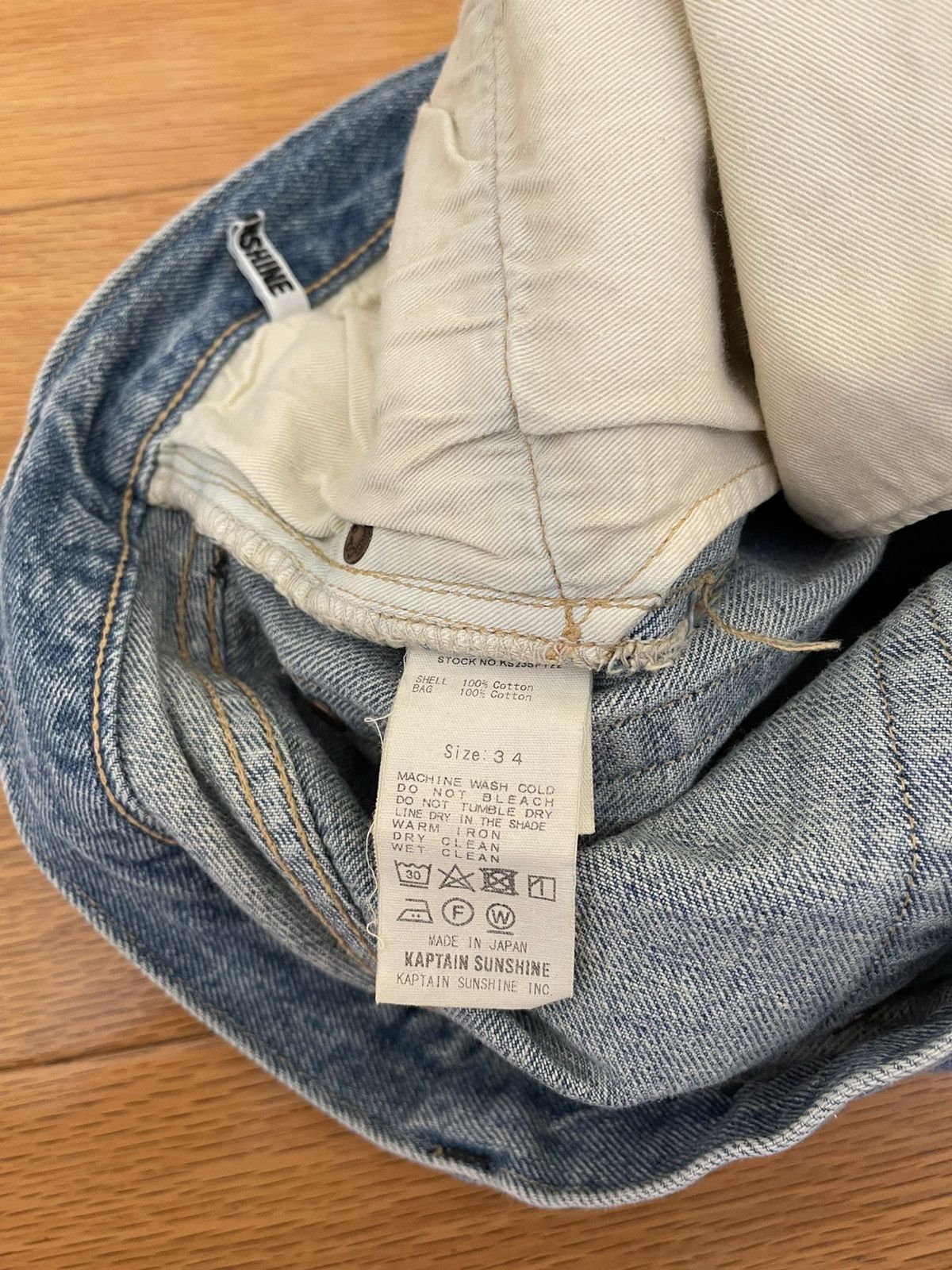 Kaptain Sunshine Kaptain Sunshine Skate Shoecut Denim Pants - Indigo Usedwash Size US 34 / EU 50 - 6 Thumbnail