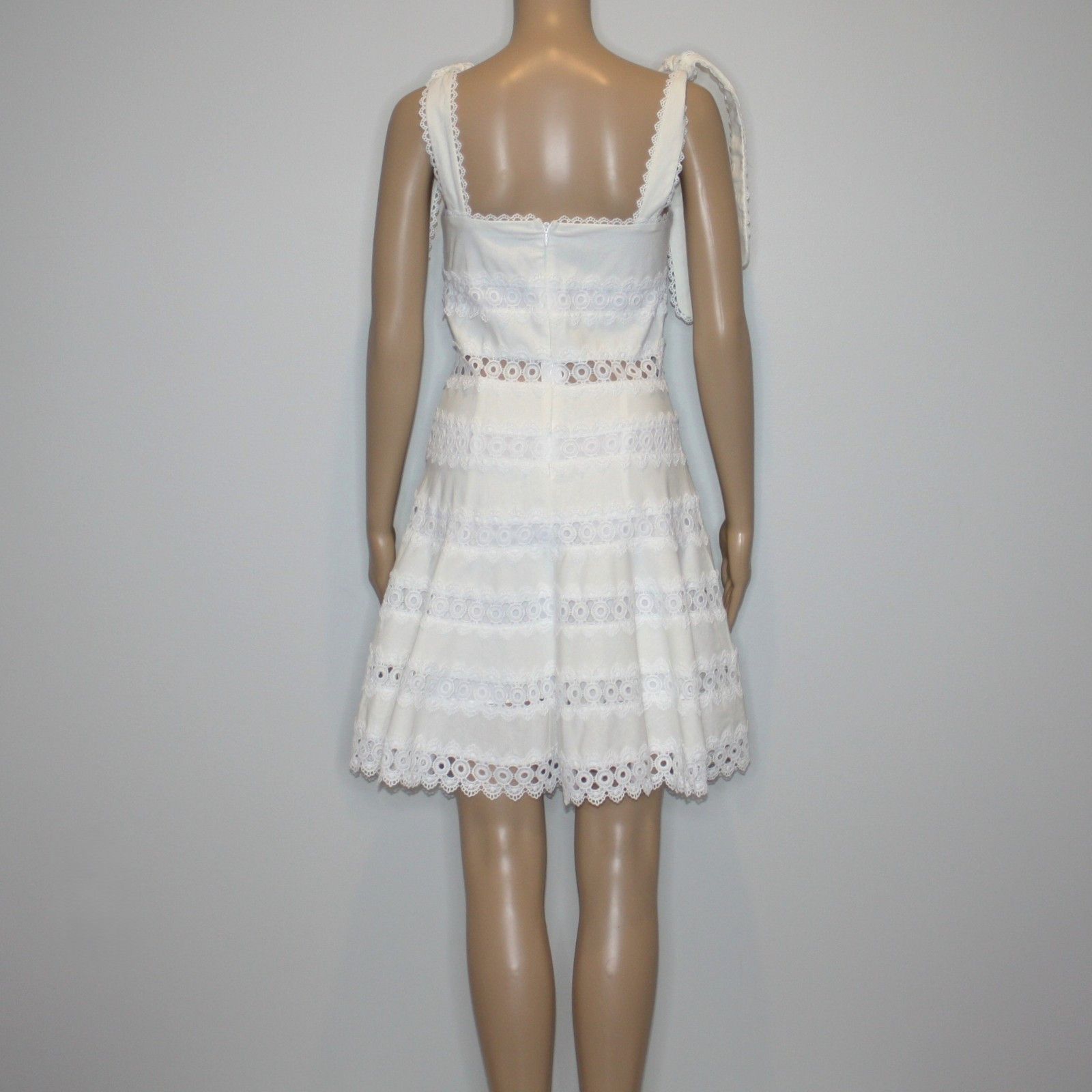 Other Goodnight Macaroon 'Dolly' Crochet Tied Straps Dress NWT Size S / US 4 / IT 40 - 4 Thumbnail