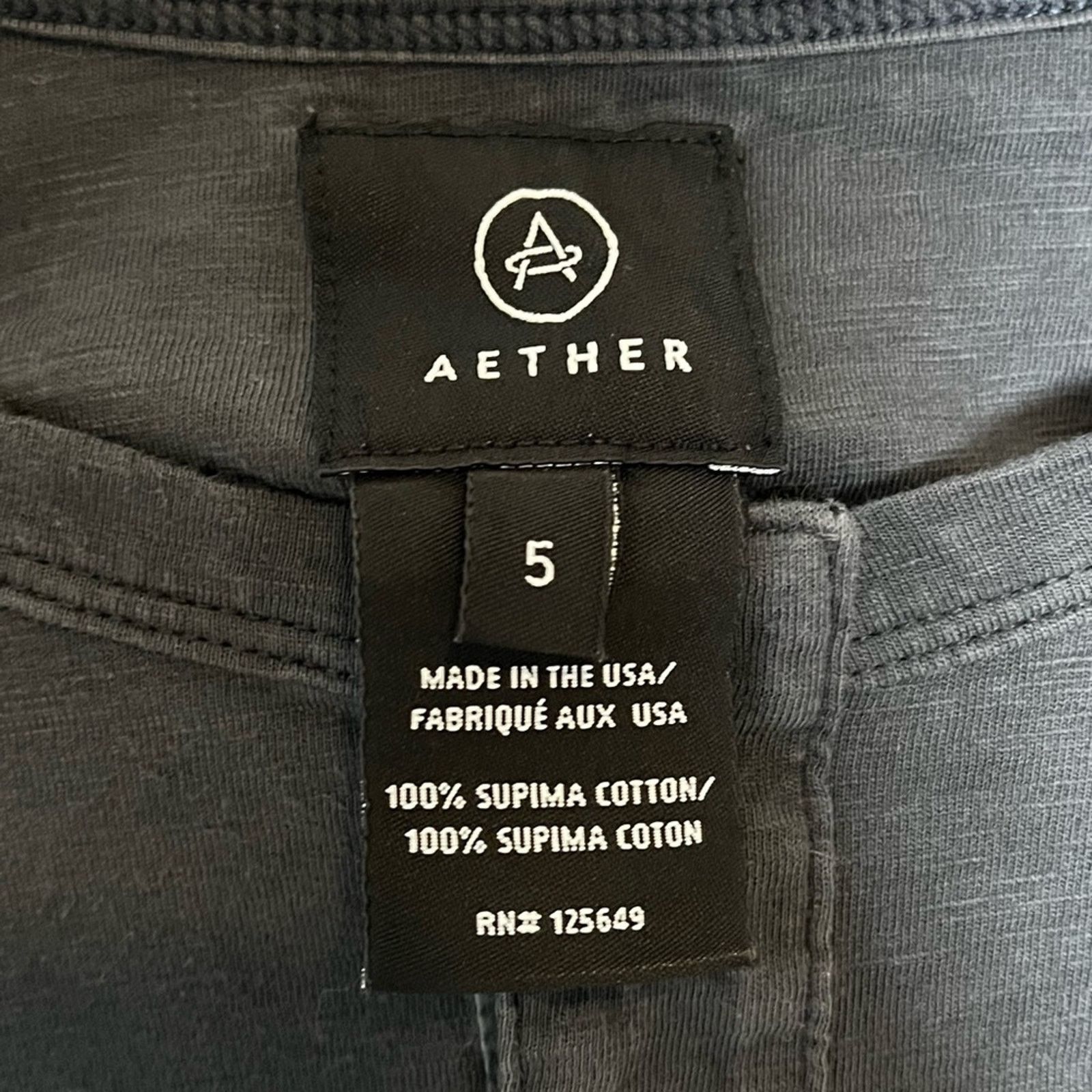 Aether Apparel AETHER Apparel Charcoal Long Sleeve Pima Cotton Emery Henley Size US XXL / EU 58 / 5 - 4 Thumbnail