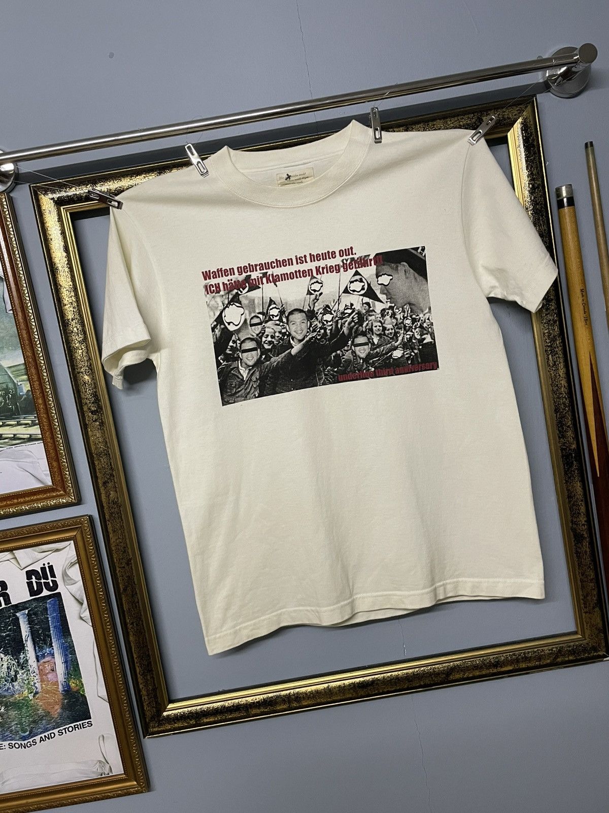 Vintage Vintage Japan Designer Vortell War With Kiamots Arabic Tee Size US S / EU 44-46 / 1 - 2 Thumbnail