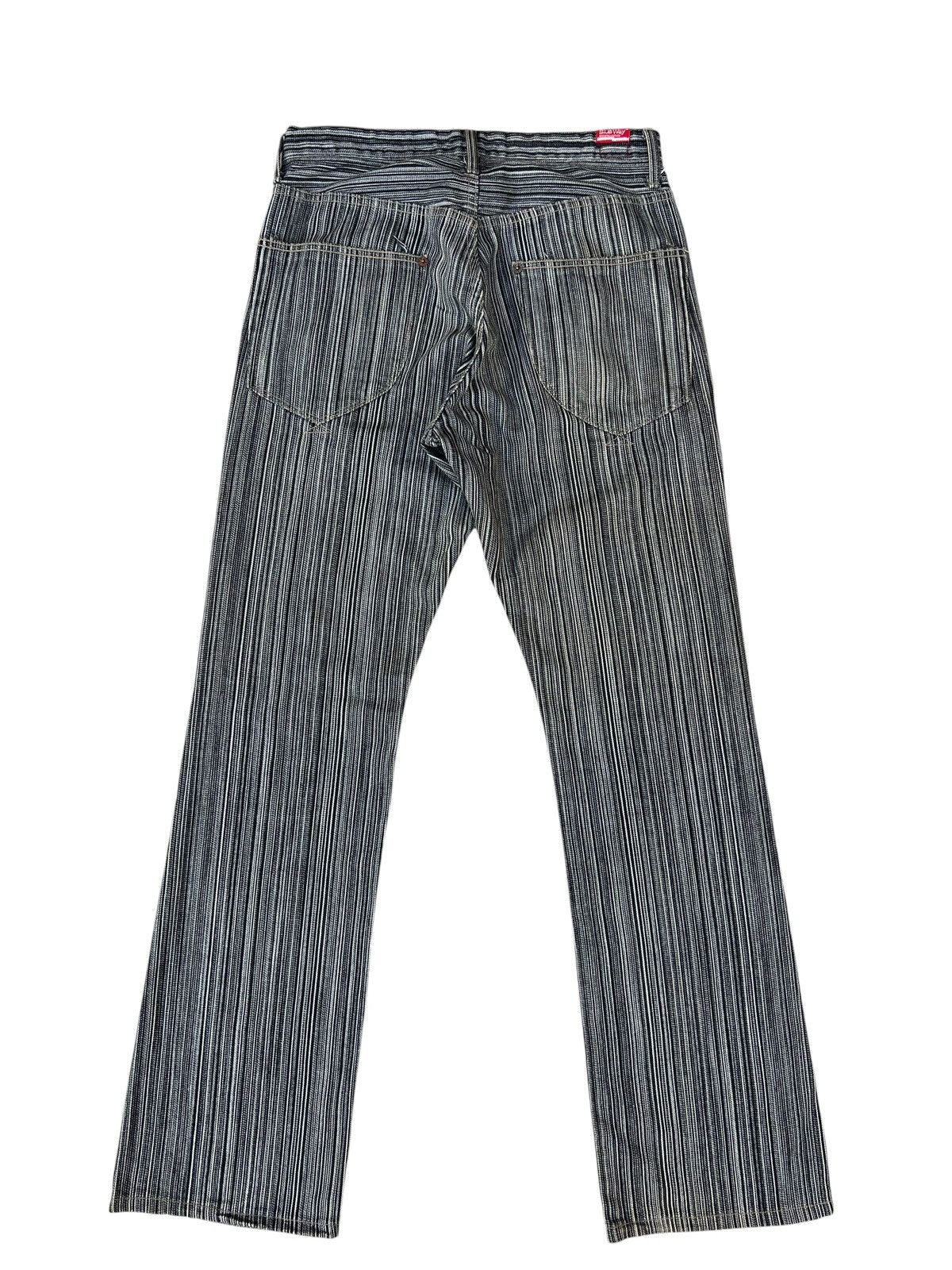 Schlussel BLUE WAY Japan Striped Flare Jeans Size US 30 / EU 46 - 14 Thumbnail