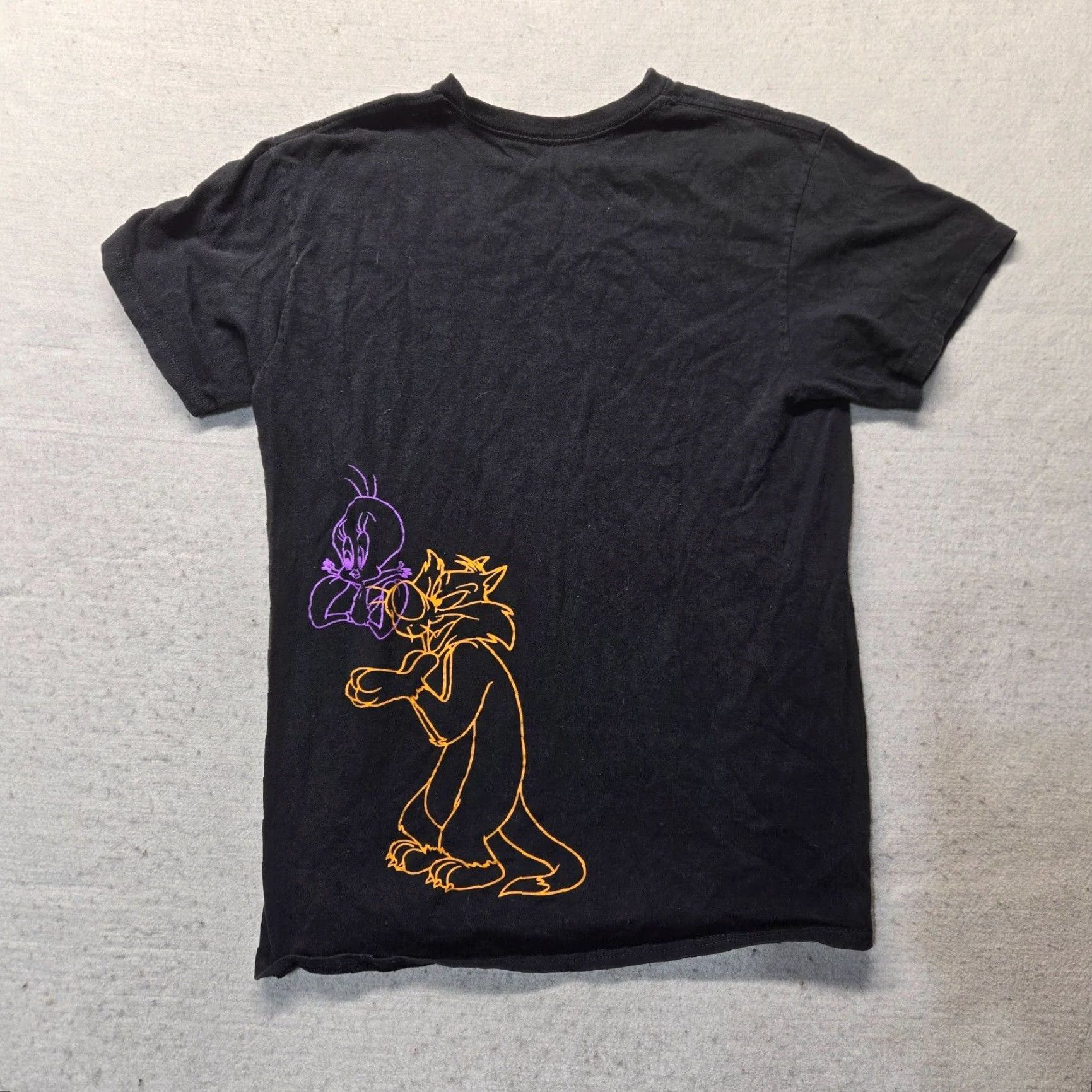 Vintage Looney Tunes Shirt Adult Medium Black Bugs Bunny Daffy Duck Taz Mens Size US M / EU 48-50 / 2 - 6 Thumbnail