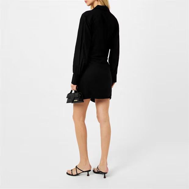 Jacquemus o1g2r1mq1024 Mini Dress in Black Size M / US 6-8 / IT 42-44 - 4 Thumbnail