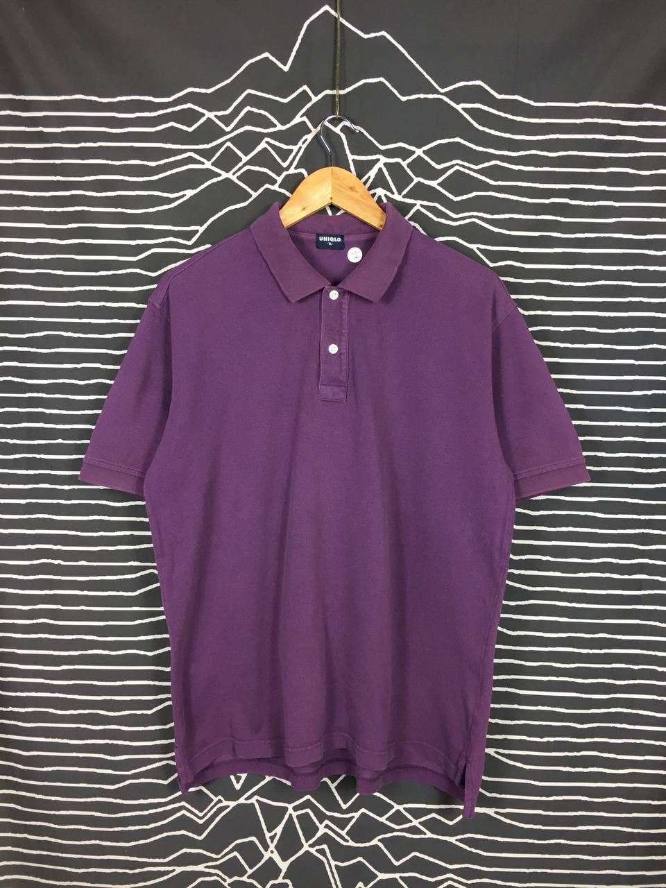 Japanese Brand × Uniqlo Vtg Uniqlo Plain Casual Essential Polo Tee Size US XL / EU 56 / 4 - 1 Thumbnail