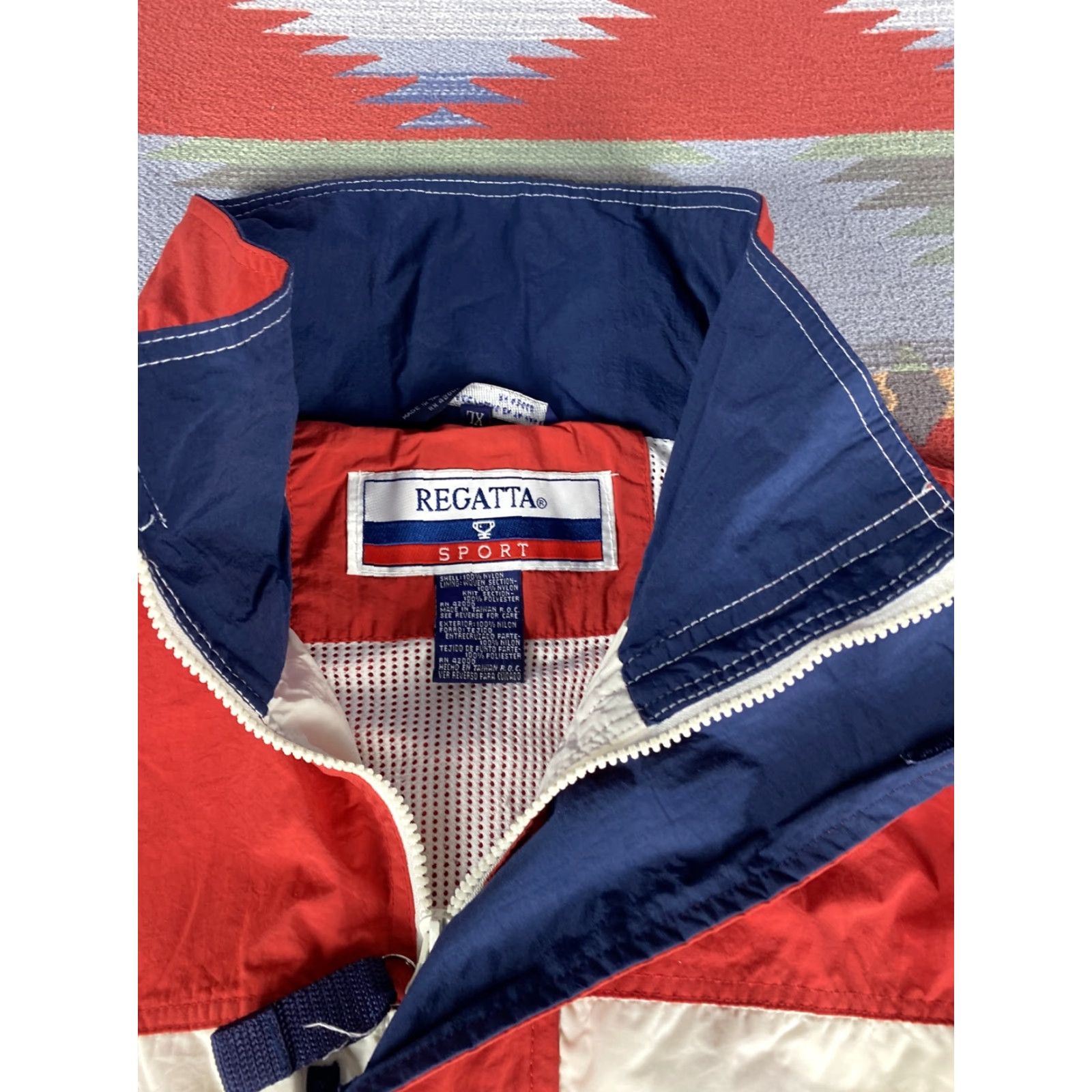 Vintage VINTAGE Regatta Sport Sailing Windreaker Parka Jacket XL Men Red White Blue 90s Size US XL / EU 56 / 4 - 4 Thumbnail