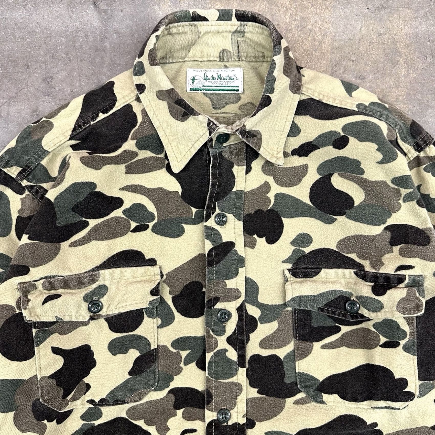Hunter VINTAGE Gander Mountain Shirt Mens XL 80s Camouflage Size US XL / EU 56 / 4 - 3 Thumbnail