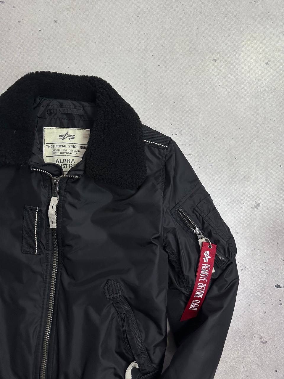Alpha Industries Alpha Industries Injector III Black Bomber Jacket Shearling Size US S / EU 44-46 / 1 - 4 Thumbnail