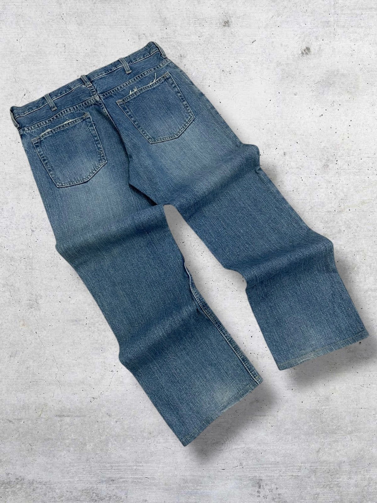 semanticdesign VINTAGE DENIM LAB JAPAN DESIGNER 90S OG RIPPED GRUNGE DENIM Size US 32 / EU 48 - 11 Thumbnail