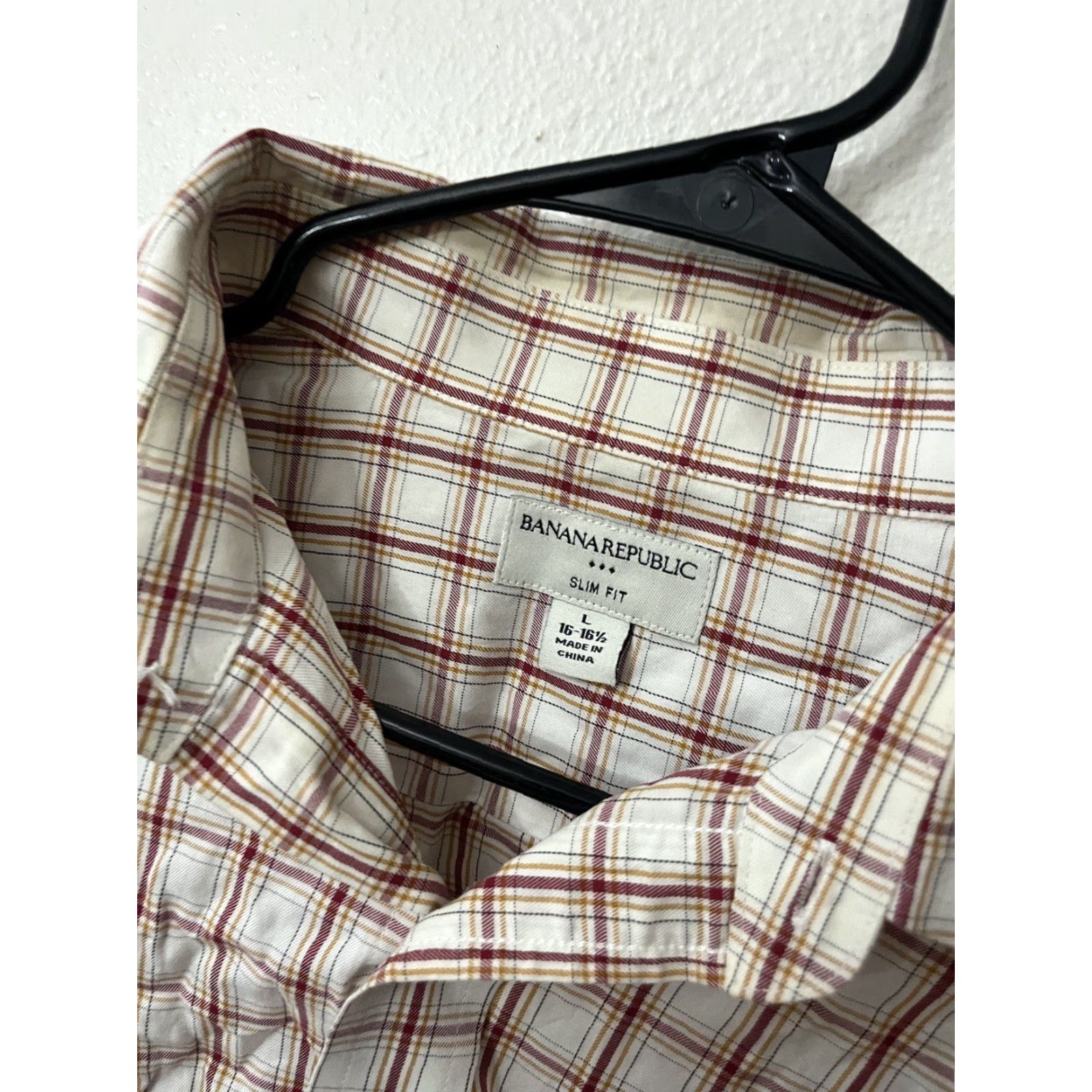 Banana Republic Banana Republic Button Up Shirt Mens Large Red White Plaid Slim Fit Shirt Mens Large Red Plaid Slim Fit Banana Republic Button Up Shirt Vintage No Size US L / EU 52-54 / 3 - 3 Thumbnail