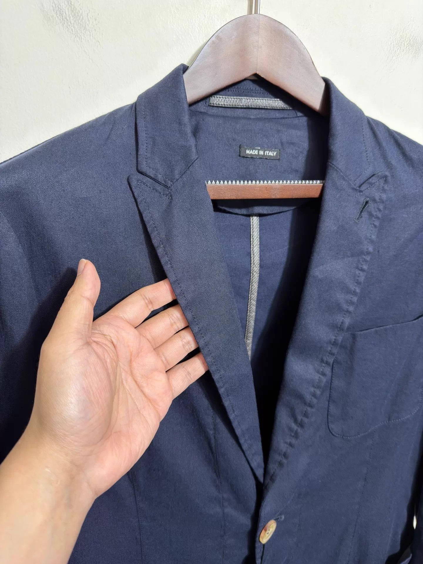 Giorgio Armani Blue Single-Breasted Light Jacket Size US XXS / EU 40 - 3 Thumbnail