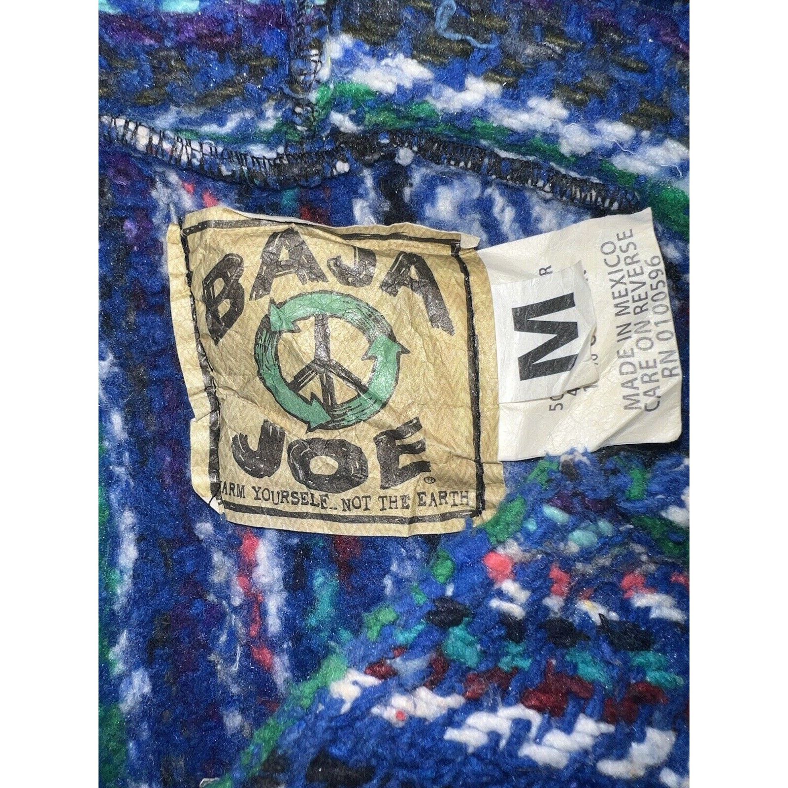 Baja Joe Baja Joe Hoodie Poncho Medium Drug Rug Blue/Green/White/Pink Size US M / EU 48-50 / 2 - 2 Thumbnail