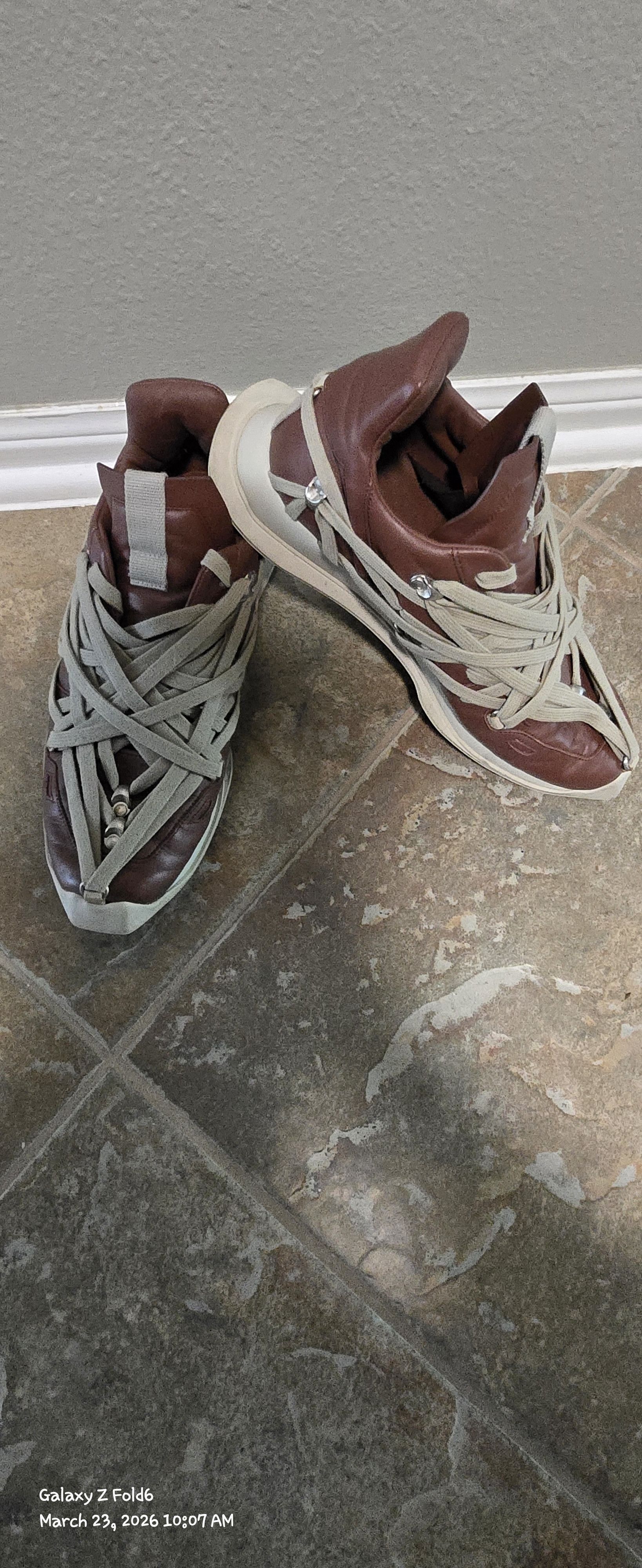 Rick Owens Megalace Runners Size US 9 / EU 42 - 4 Thumbnail
